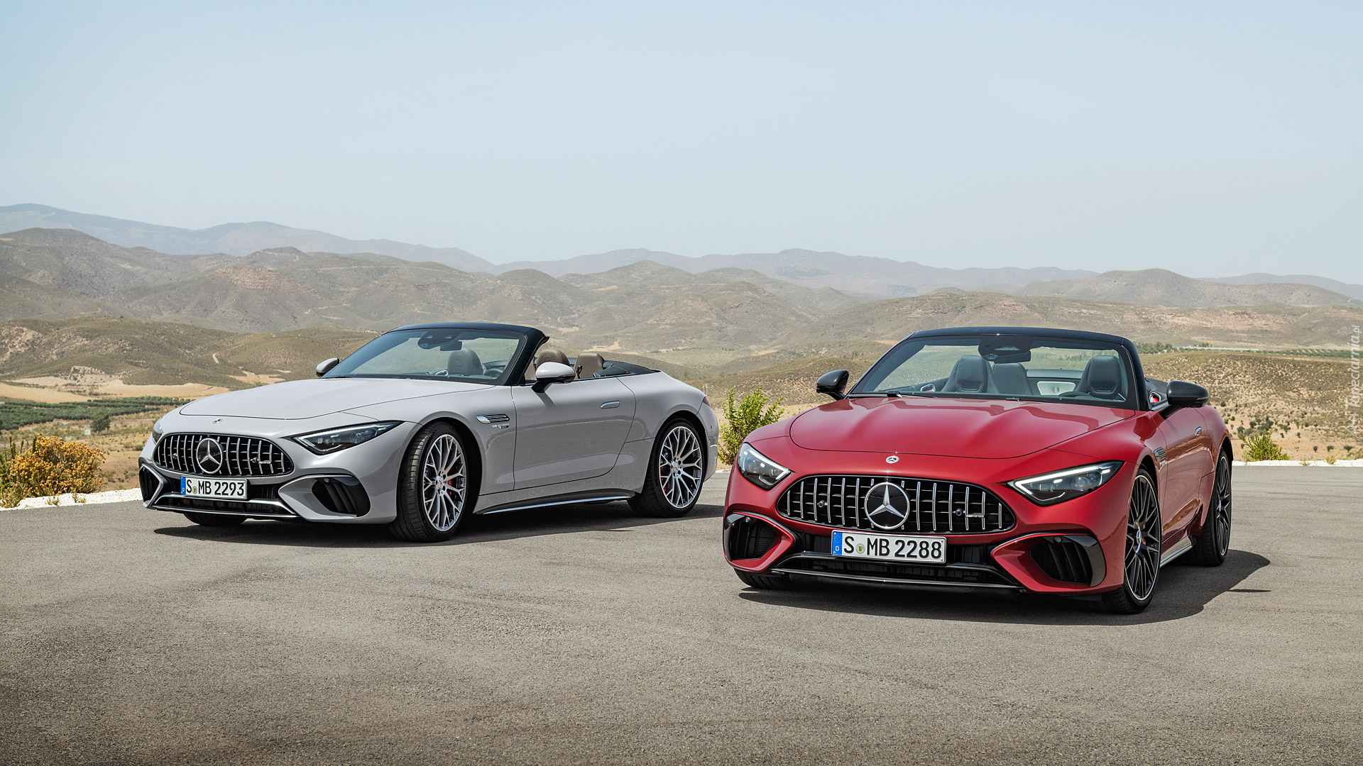 Srebrny, Mercedes-AMG SL55, Czerwony, Mercedes-AMG SL63