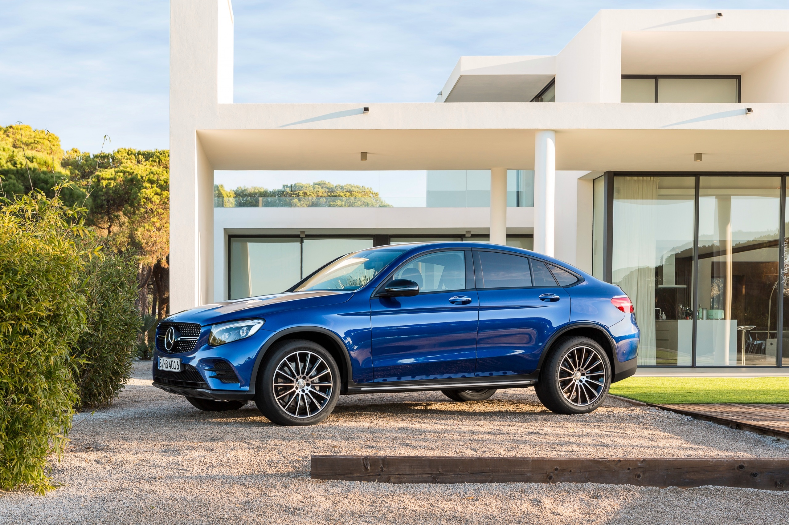 Niebieski, Mercedes-Benz GLC Coupe C253, 2016