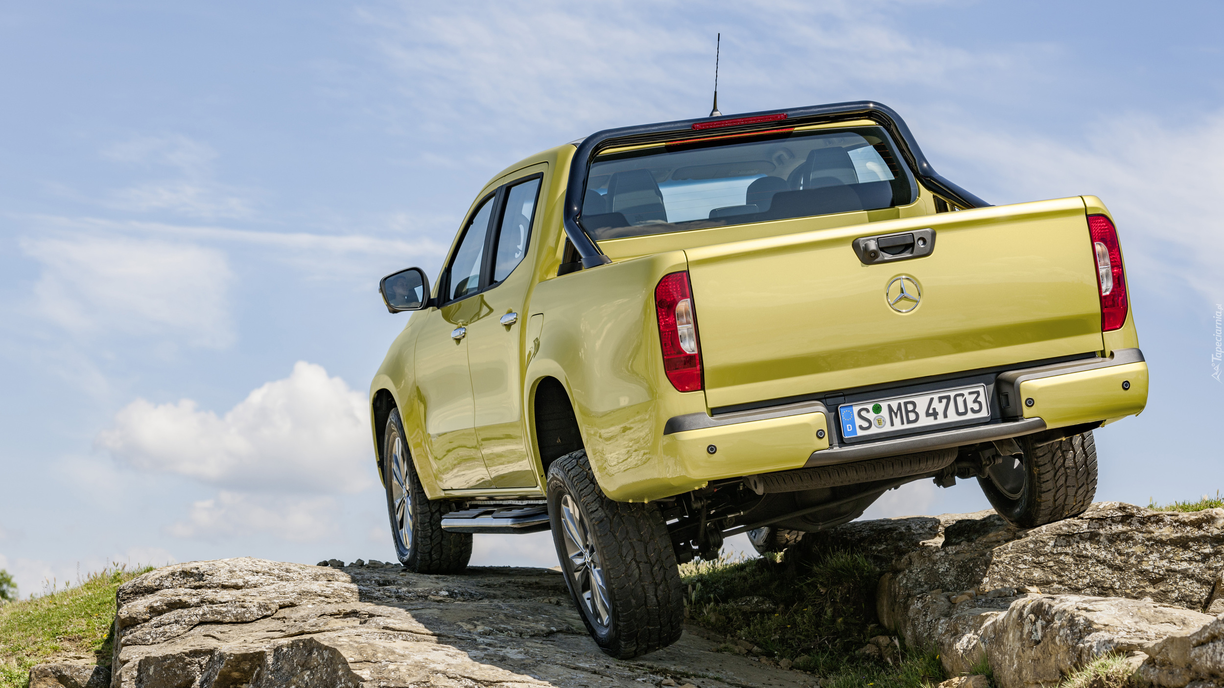 Żółty, Mercedes-Benz X-Class Pick Up, 2017