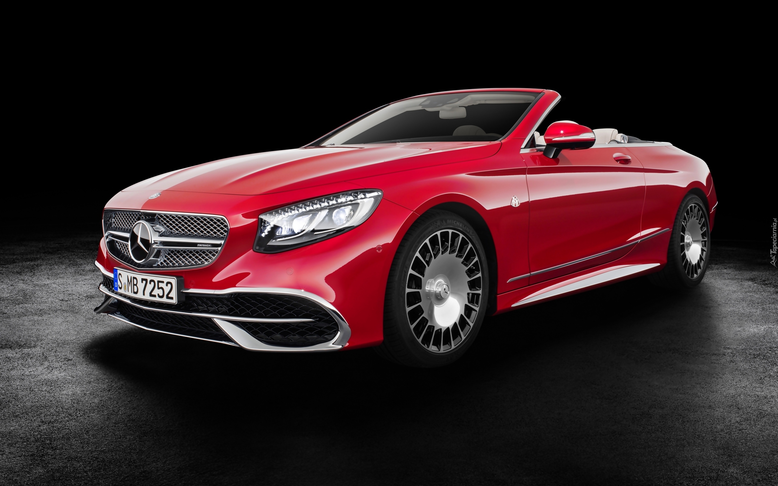 Czerwony, Mercedes-Maybach S 650, Cabriolet