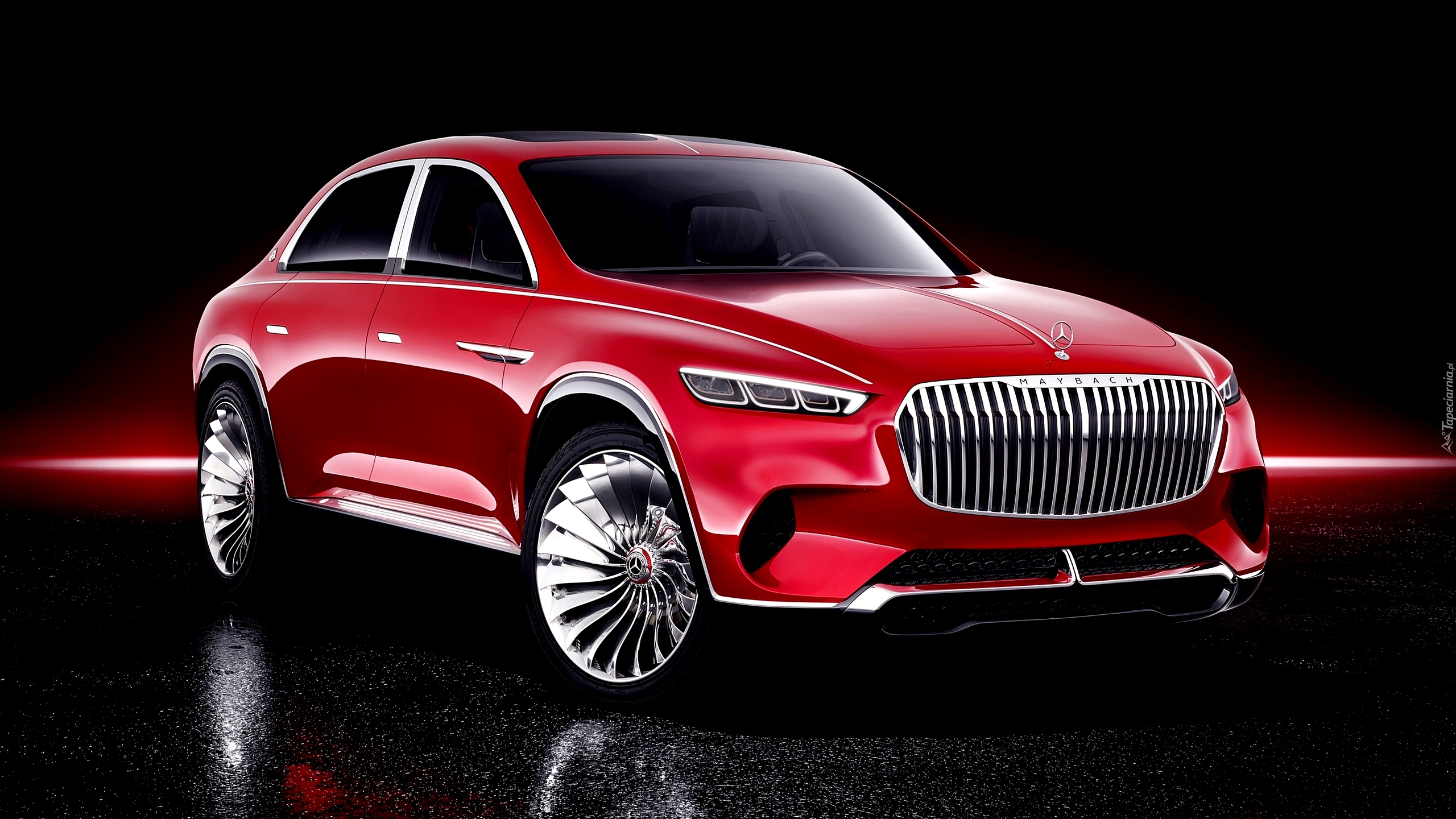 Mercedes Maybach Ultimate Luxury, SUV, Concept, Czarne tło