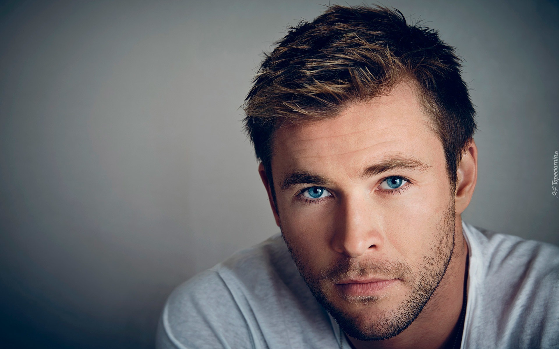 Mężczyzna, Pewny, Siebie, Szatyn, Chris Hemsworth