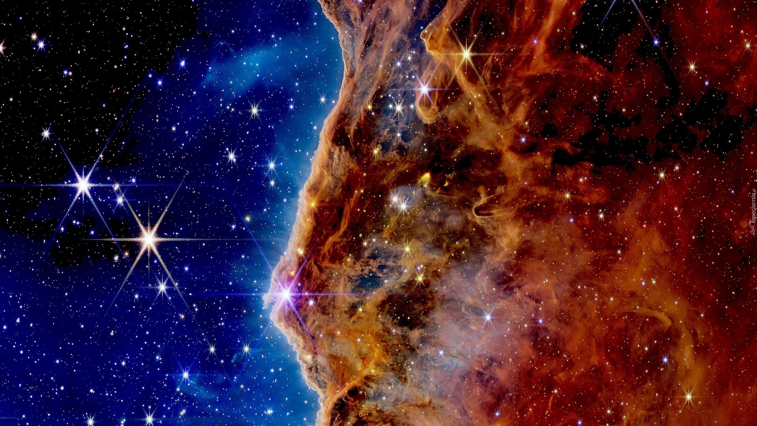 Gwiazdy, Promienie, Mgławica, Kosmos