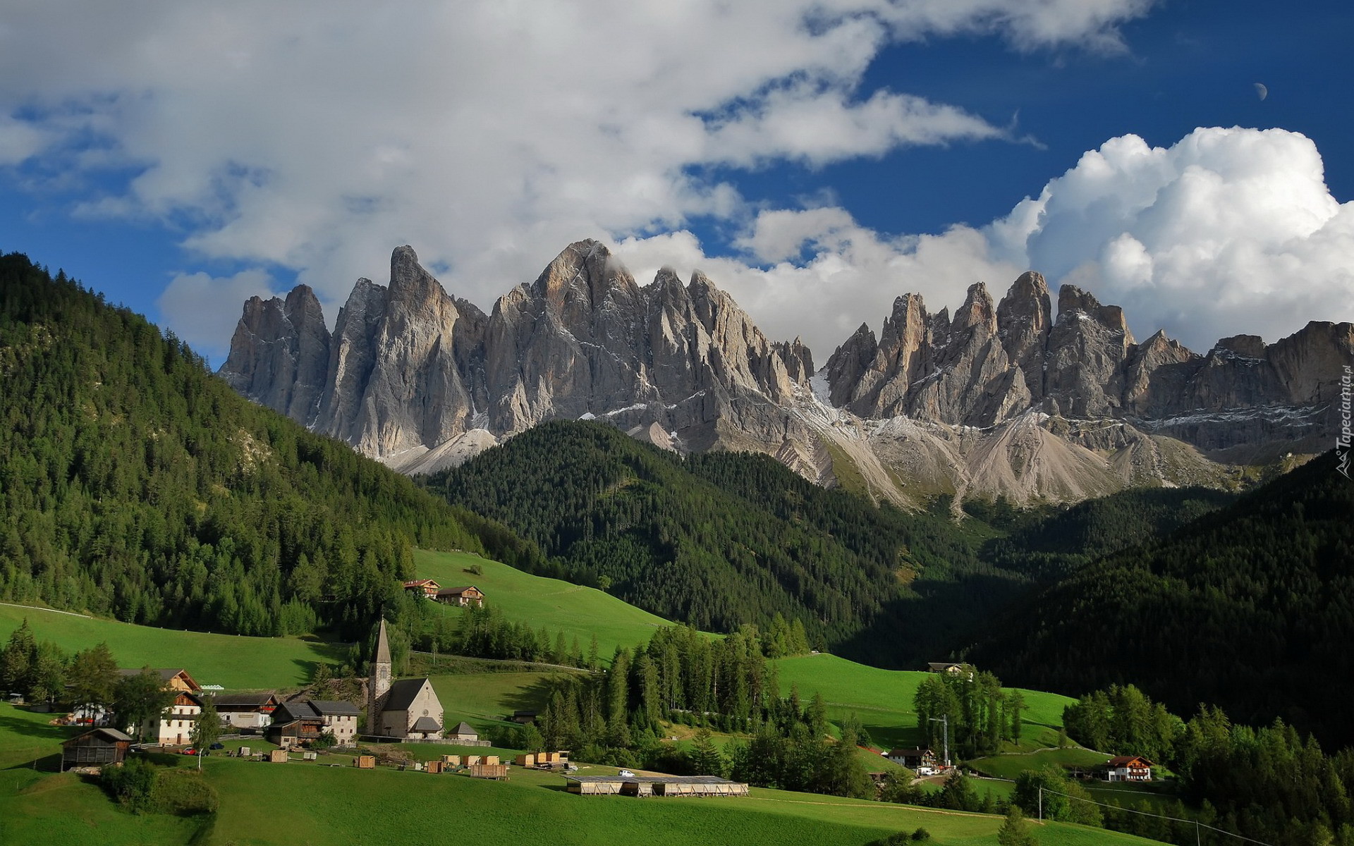 Góry, Santa Maddalena, Włochy Włochy