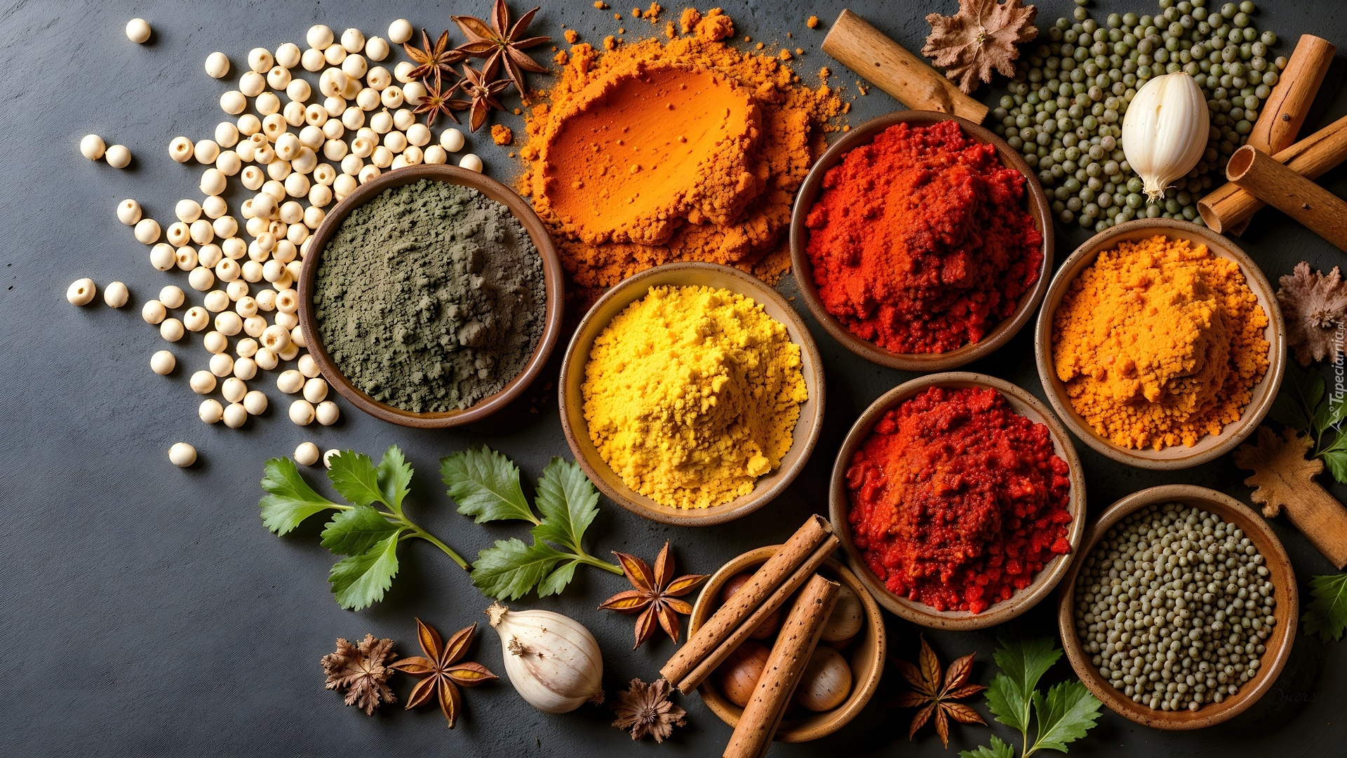 Miseczki, Zioła, Przyprawy