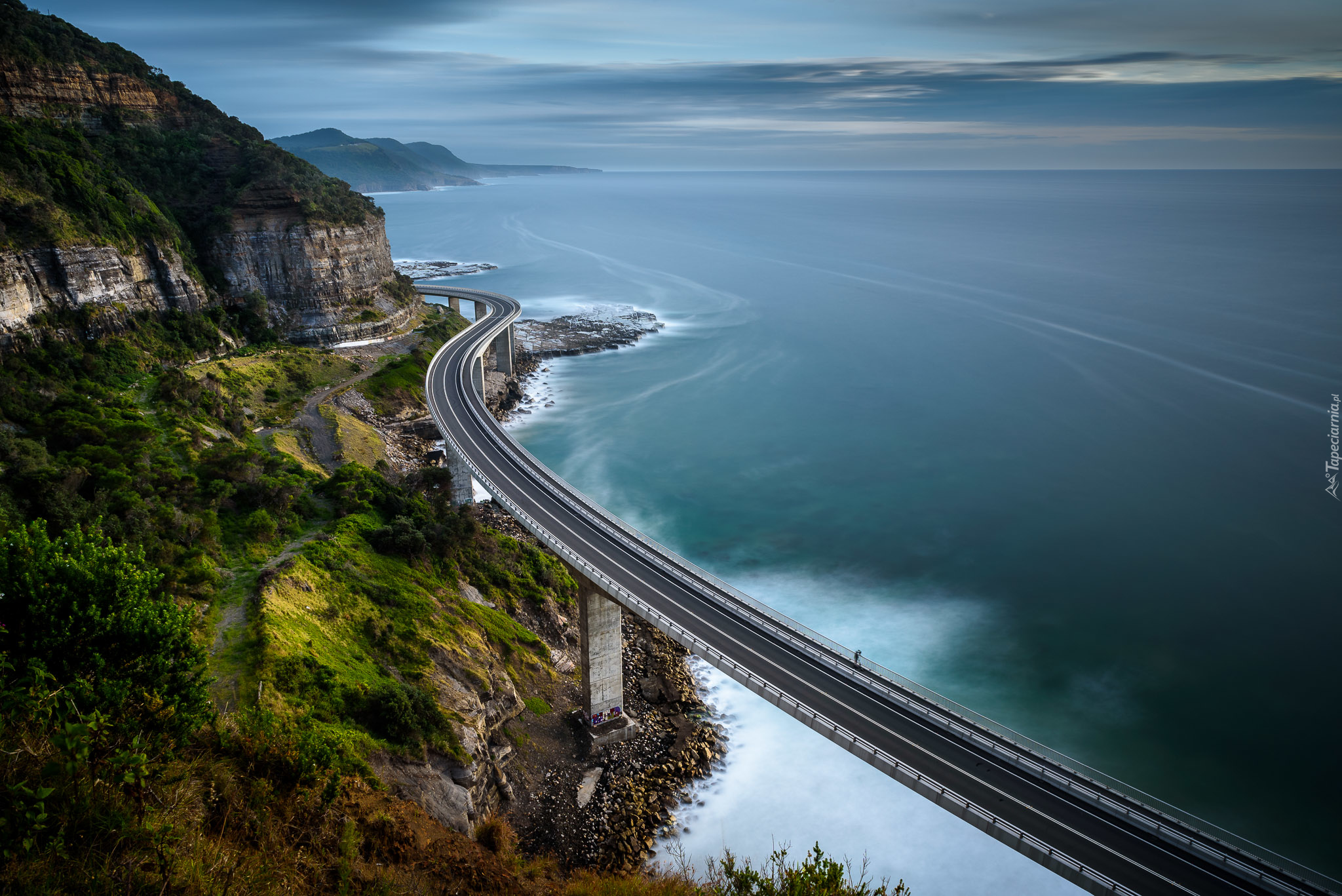 Australia, Nowa Południowa Walia, Most Sea Cliff, Wybrzeże, Góry,  Morze