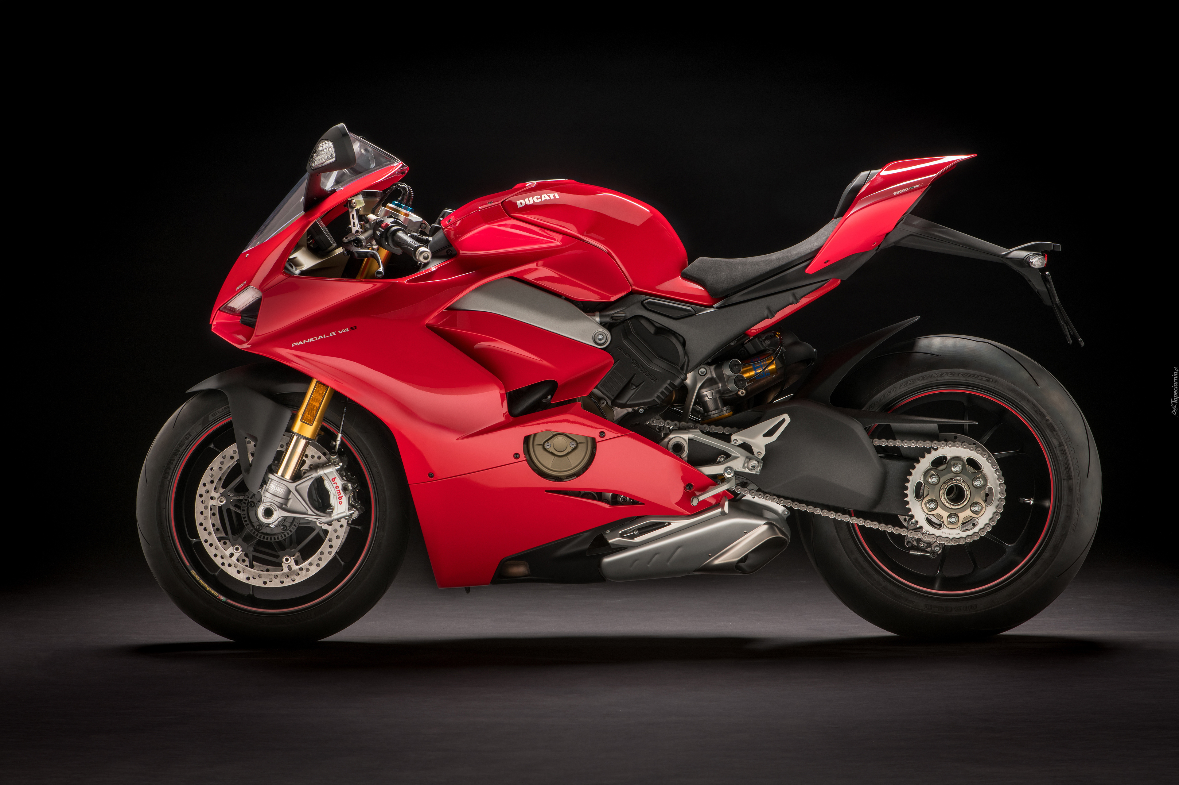 мотоцикл красный Ducati motorcycle red бесплатно