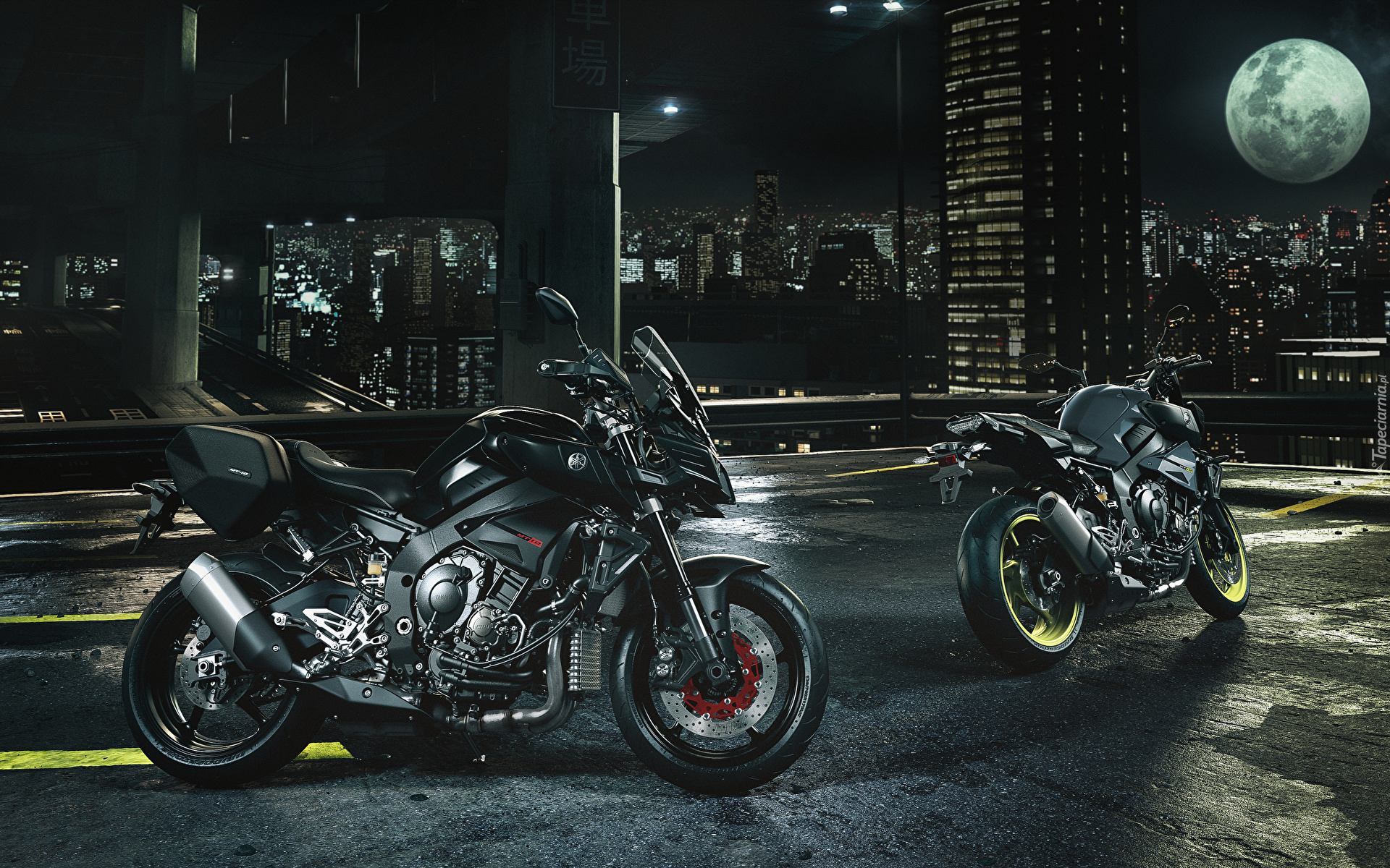 Motocykle, Yamaha MT 10, Noc