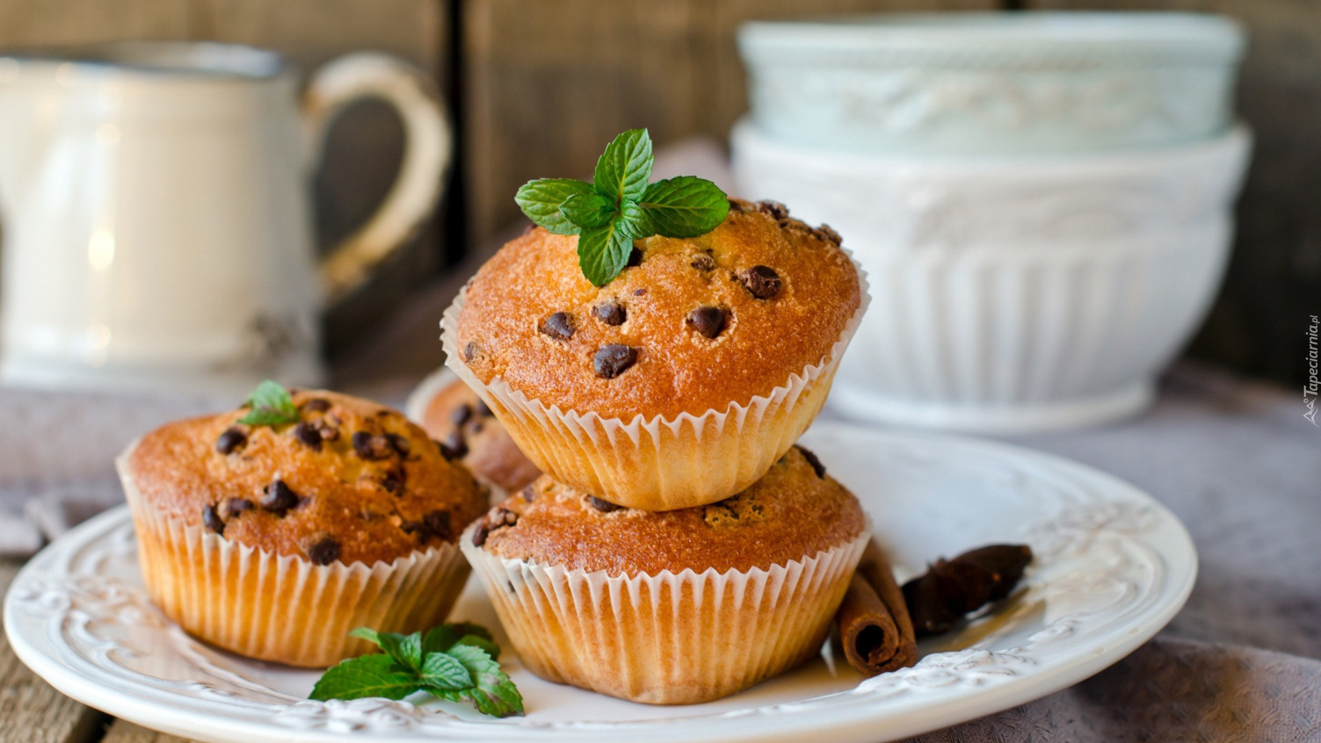 Ciastka, Muffinki, Talerz