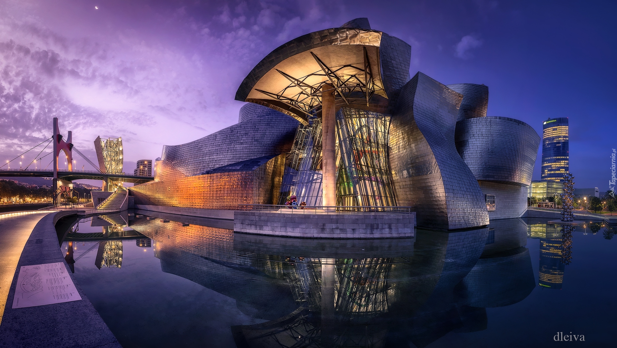 Muzeum Guggenheima, Rzeka Nervion, Bilbao, Hiszpania, Muzeum Sztuki Współczesnej