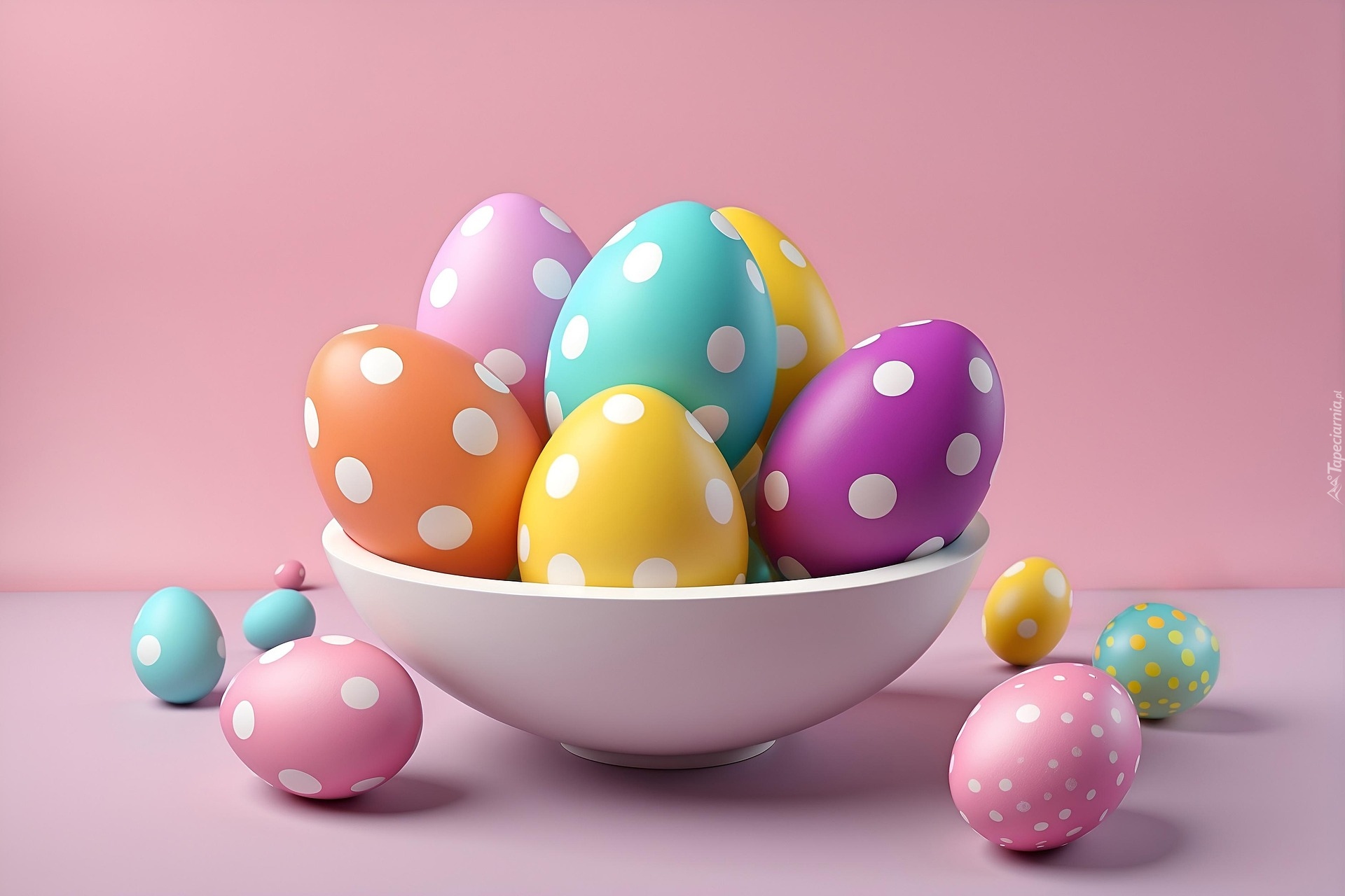 Wielkanoc, Jajka, Pisanki, Miska