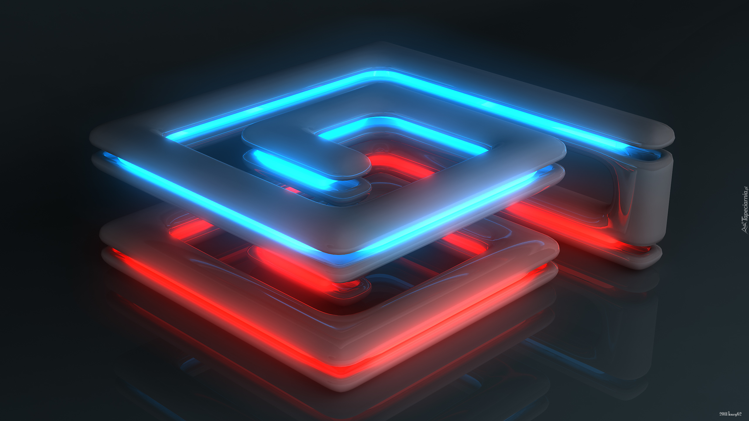 Grafika 3D, Neon, Spirala