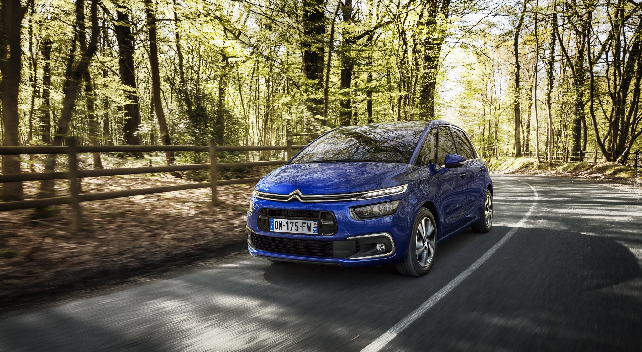 Niebieski, Citroen C4 Picasso, 2016