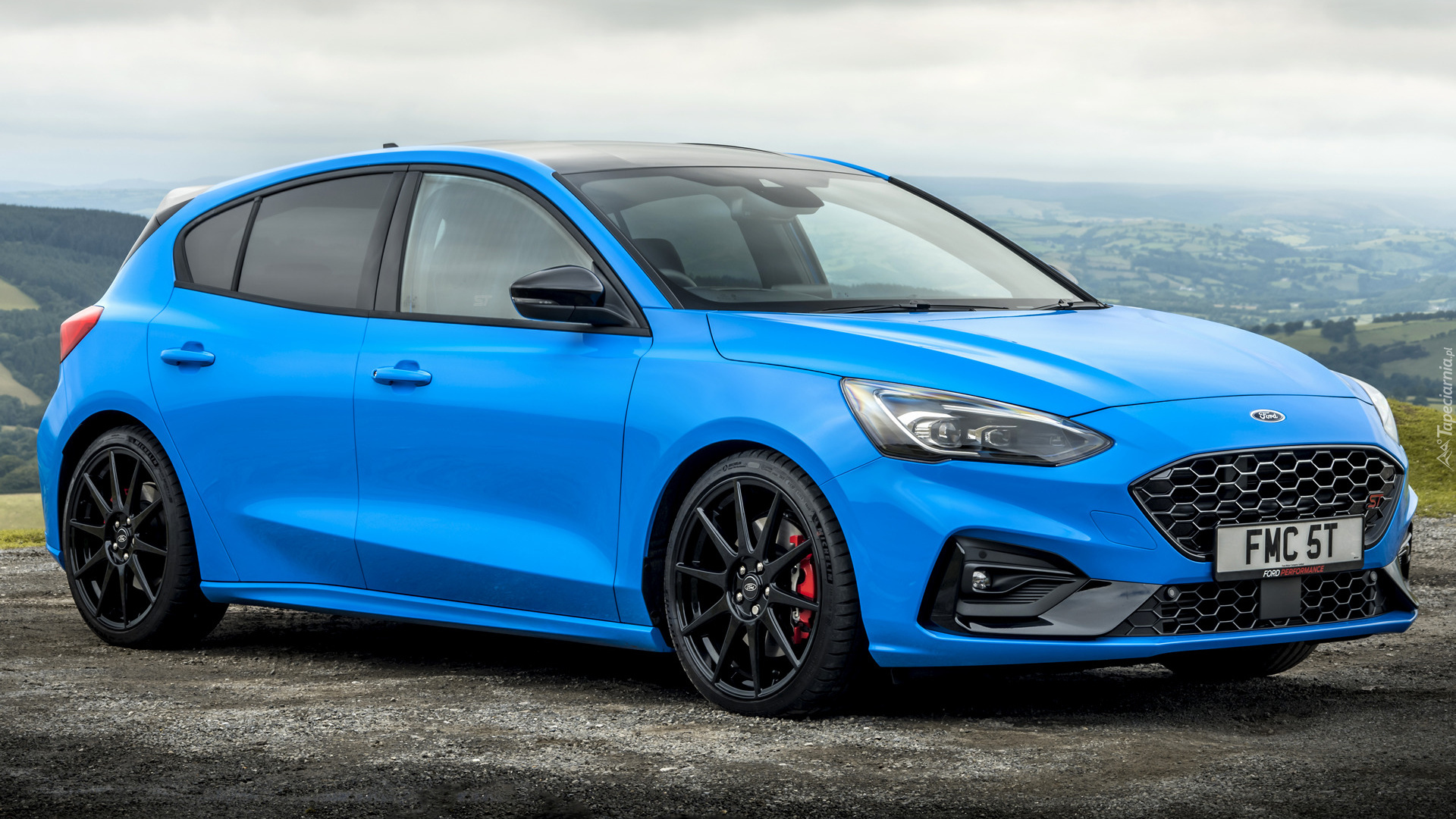 Niebieski, Ford Focus ST, 2021