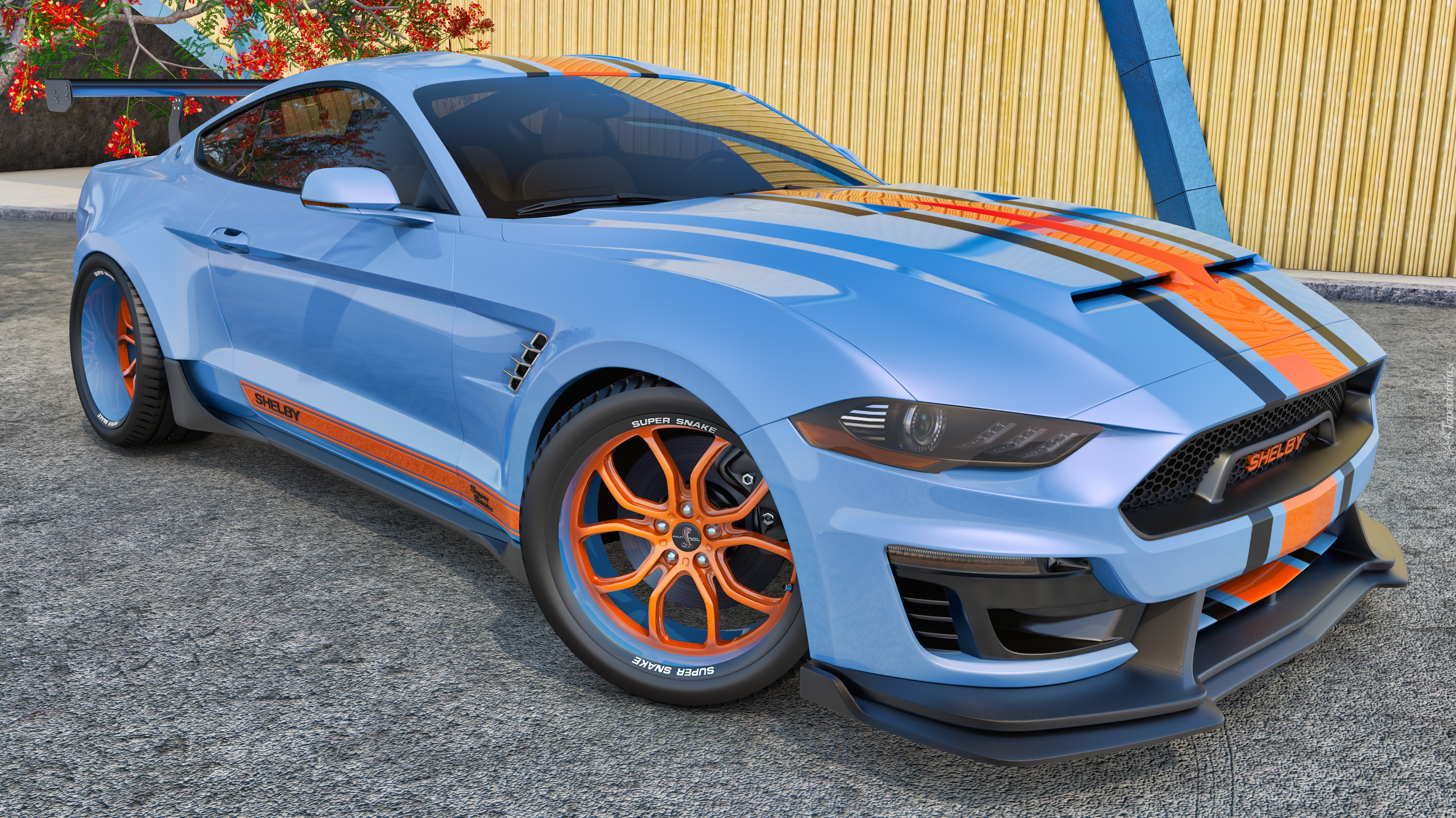 Niebieski, Ford Mustang Shelby Super Snake