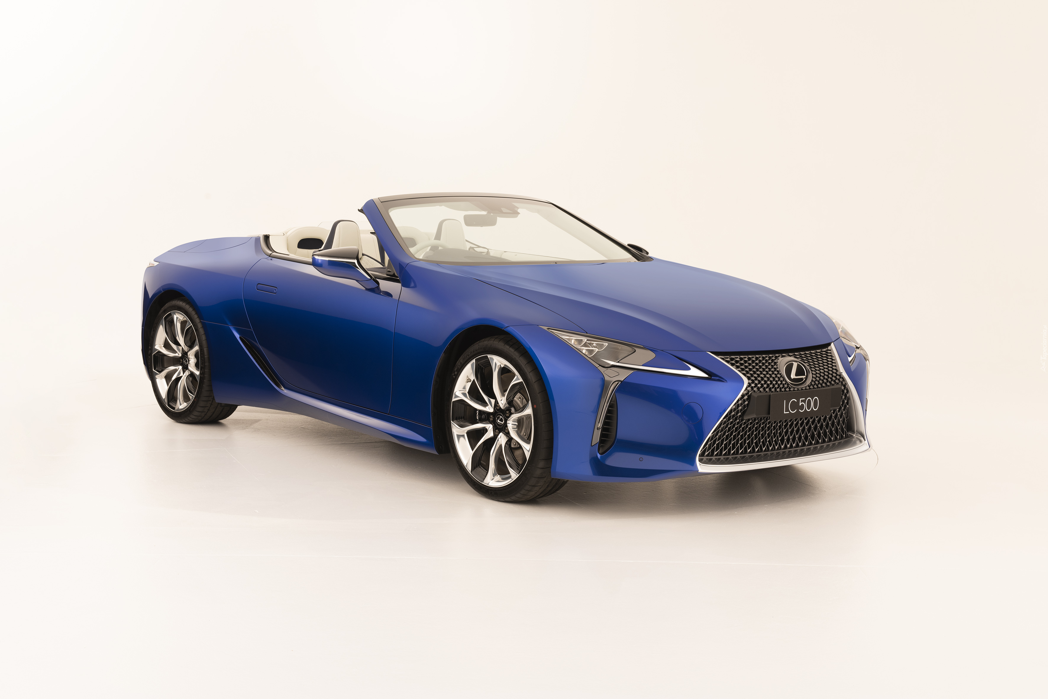 Niebieski, Lexus LC 500, Convertible