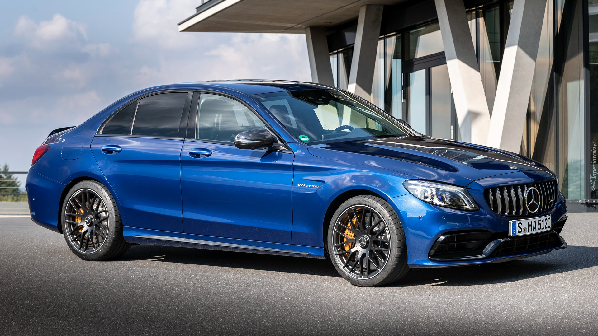 Niebieski, Mercedes-AMG C63 S