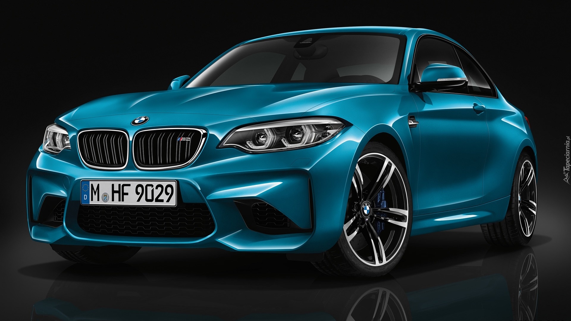 Niebieskie, BMW M2 Coupe Long Beach Blue Metallic, 2016