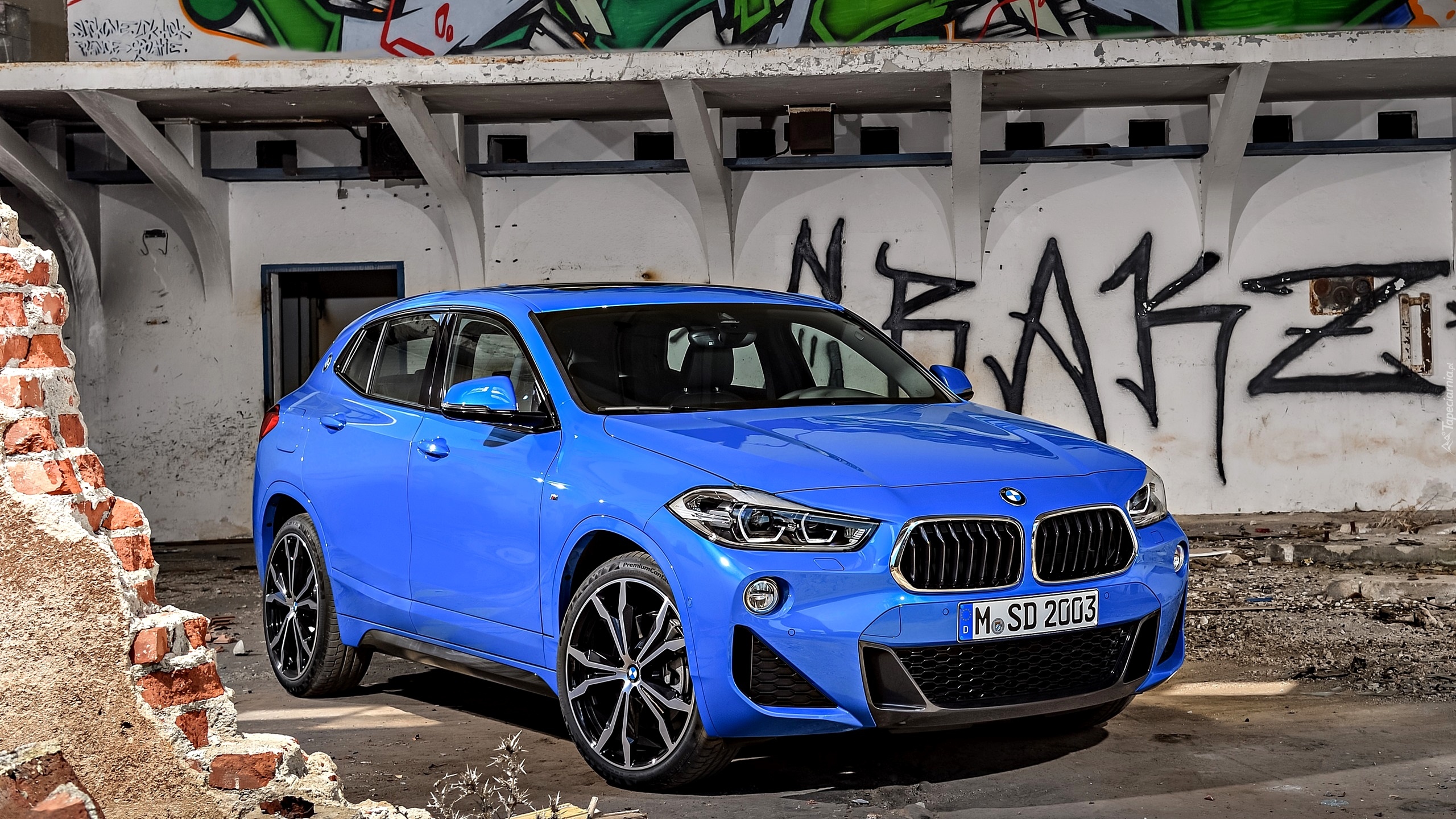 Niebieskie, BMW X2, 2018