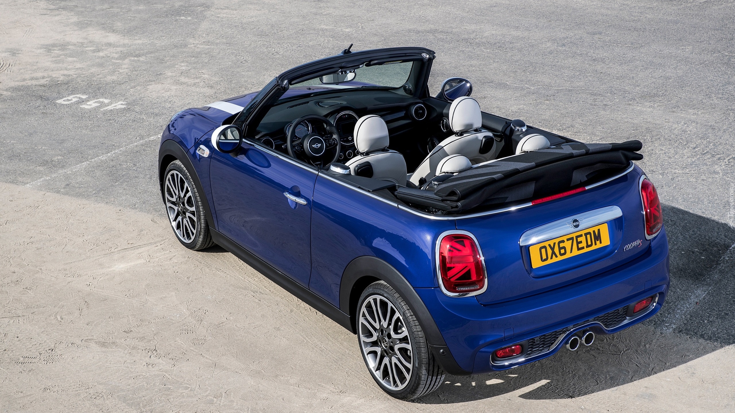 Niebieski, Mini Cooper S, Convertible, 2019