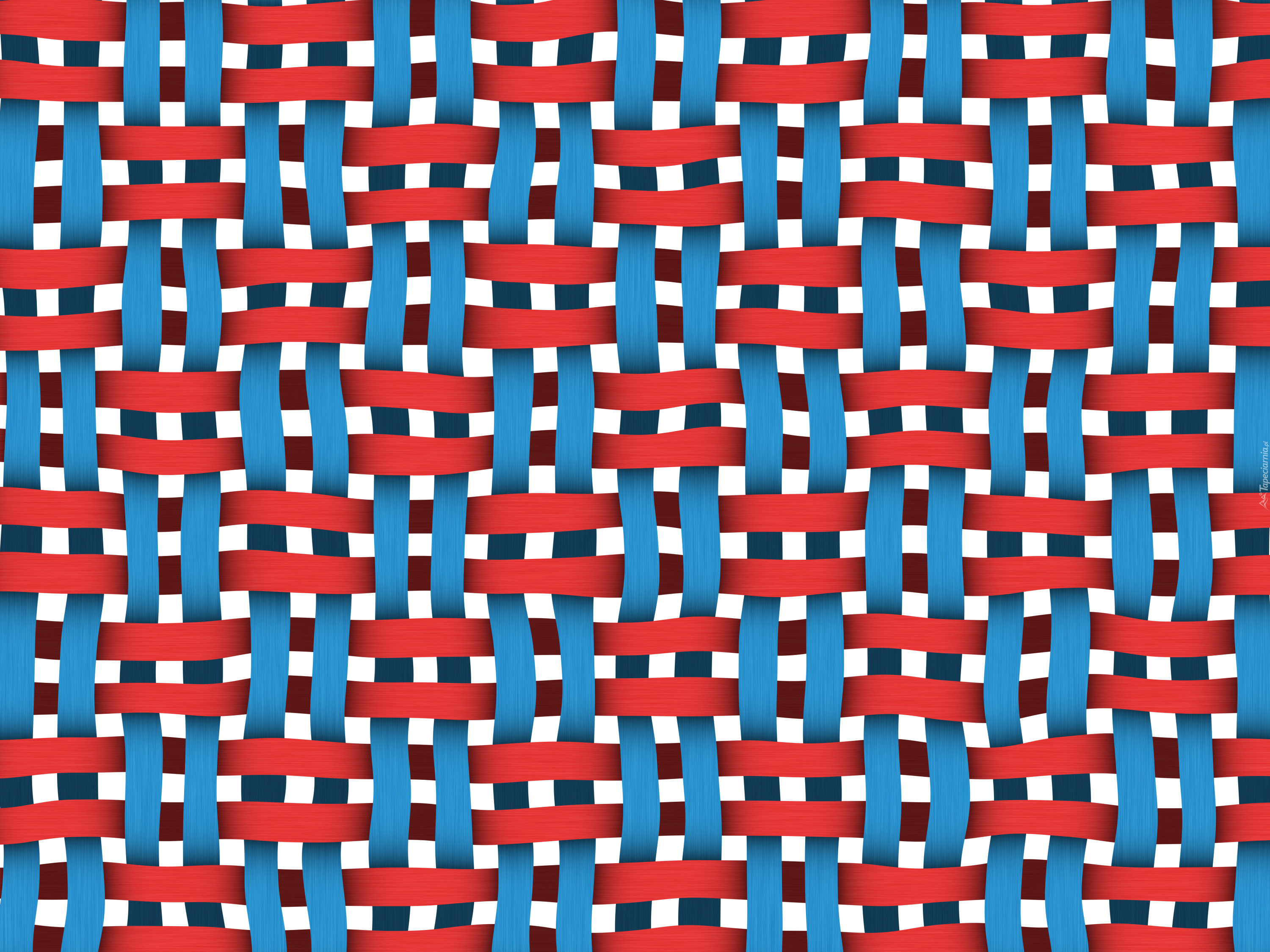 Tekstura, Linie, Czerwono-niebieska, Plecionka
