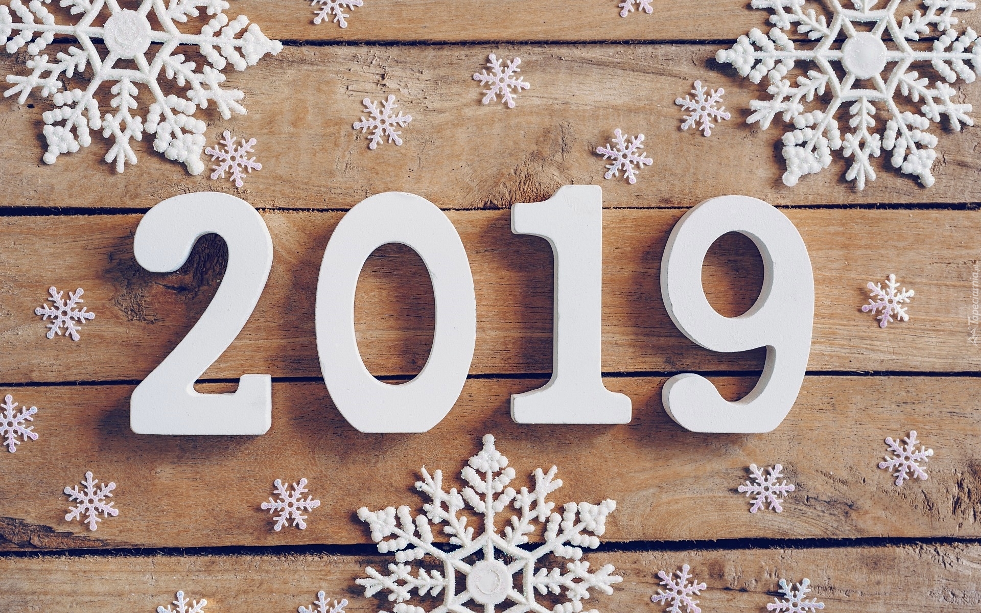 Nowy Rok, 2019, Śnieżynki, Deski