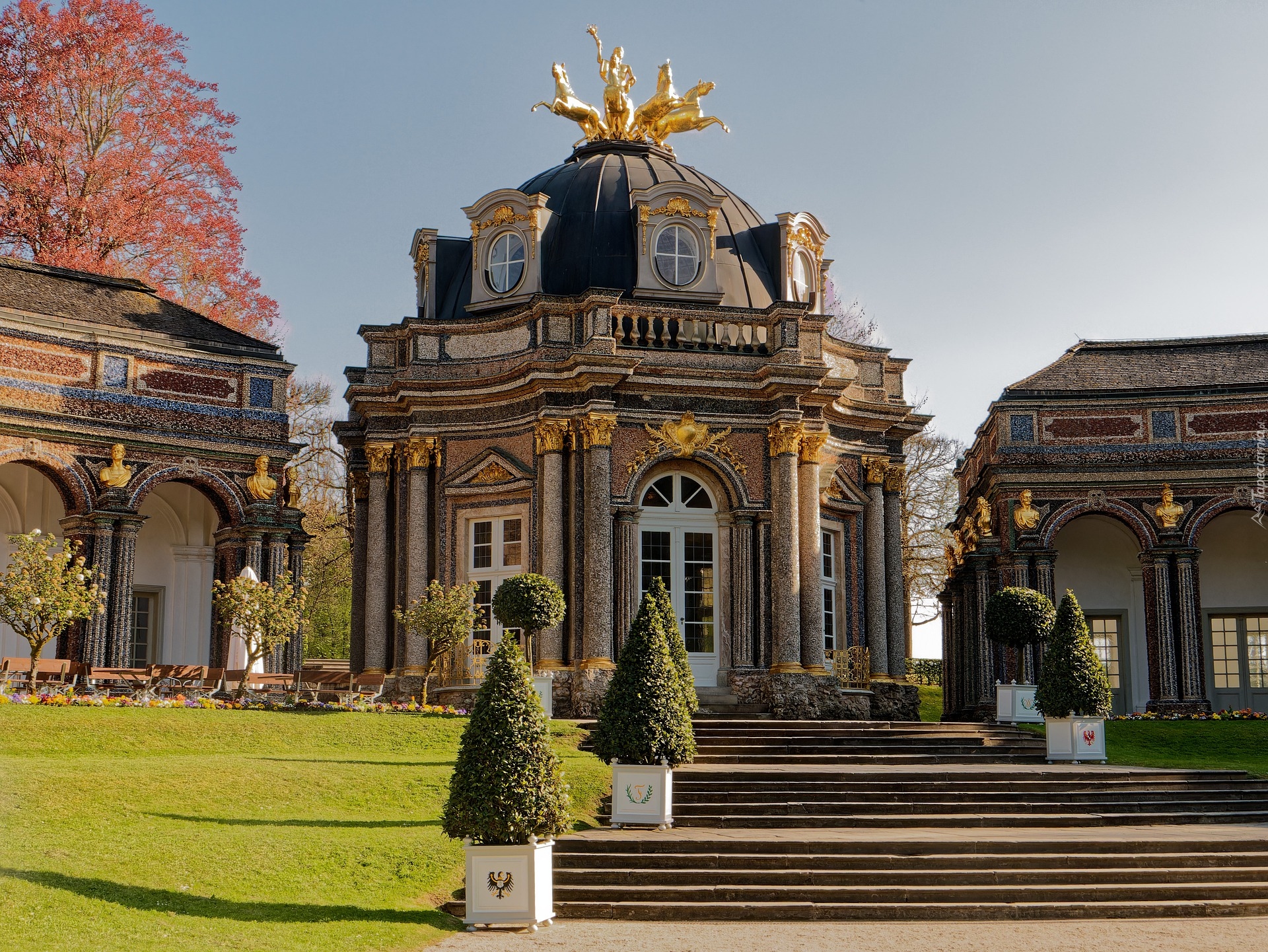 Nowy Zamek Ermitage, Park, Bayreuth, Niemcy