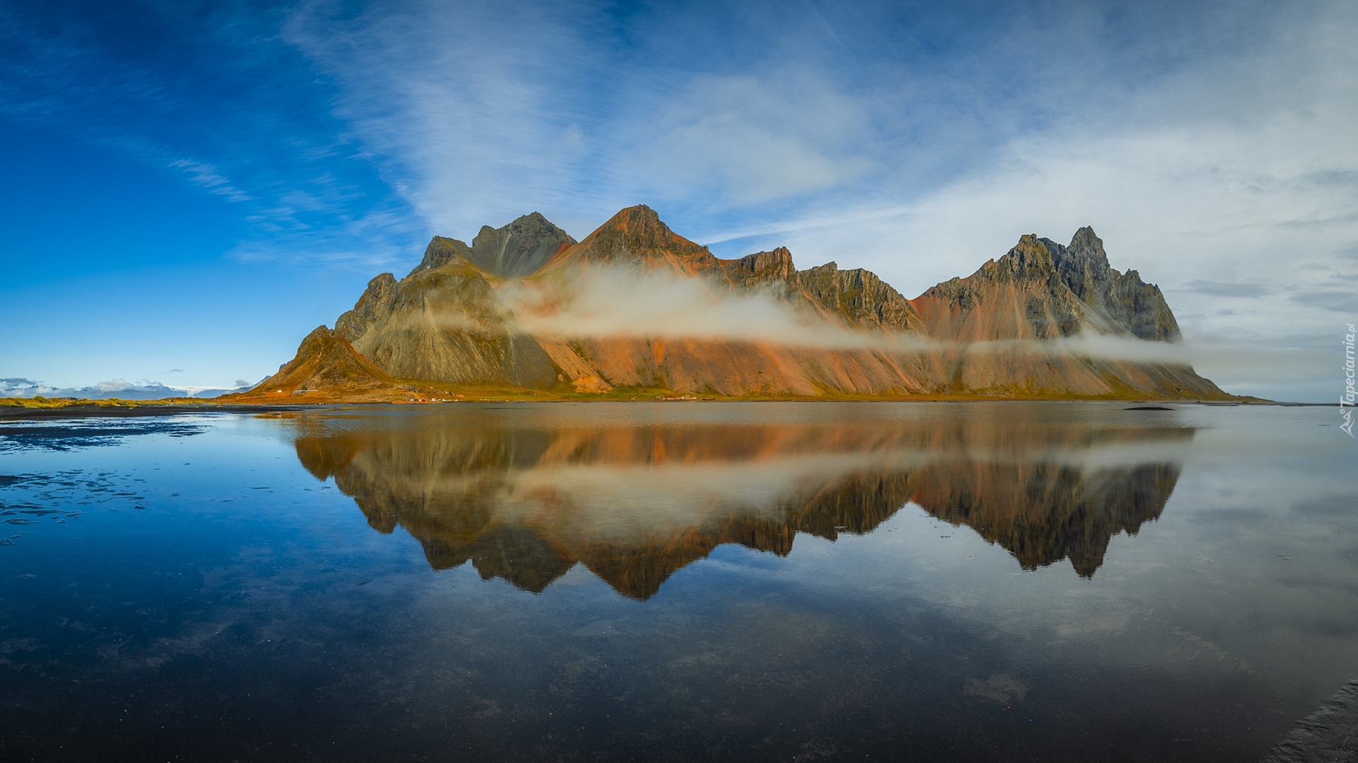 Islandia, Góra Vestrahorn, Morze