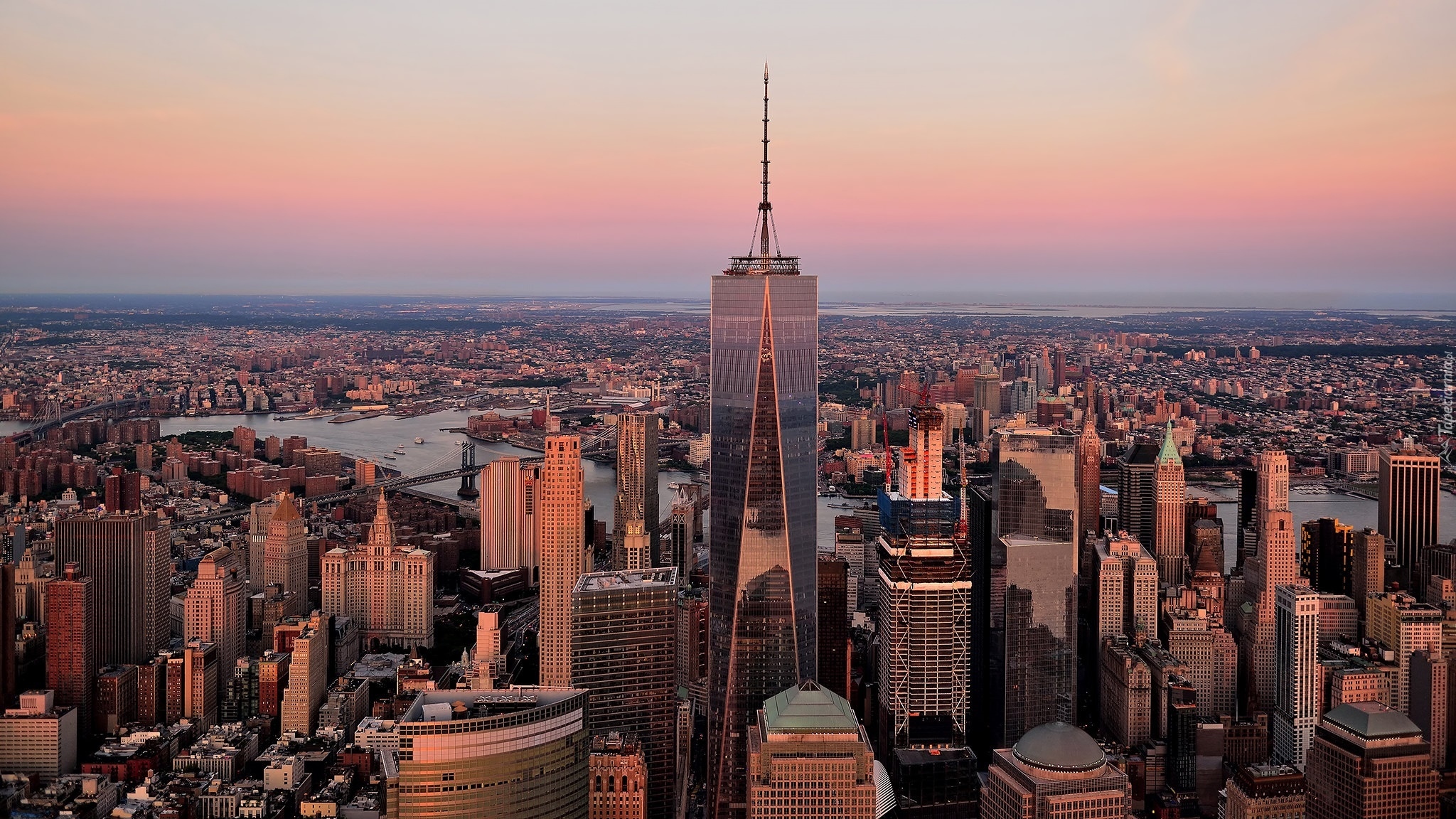 Wieżowiec, One World Trade Center, Nowy Jork, Stany Zjednoczone