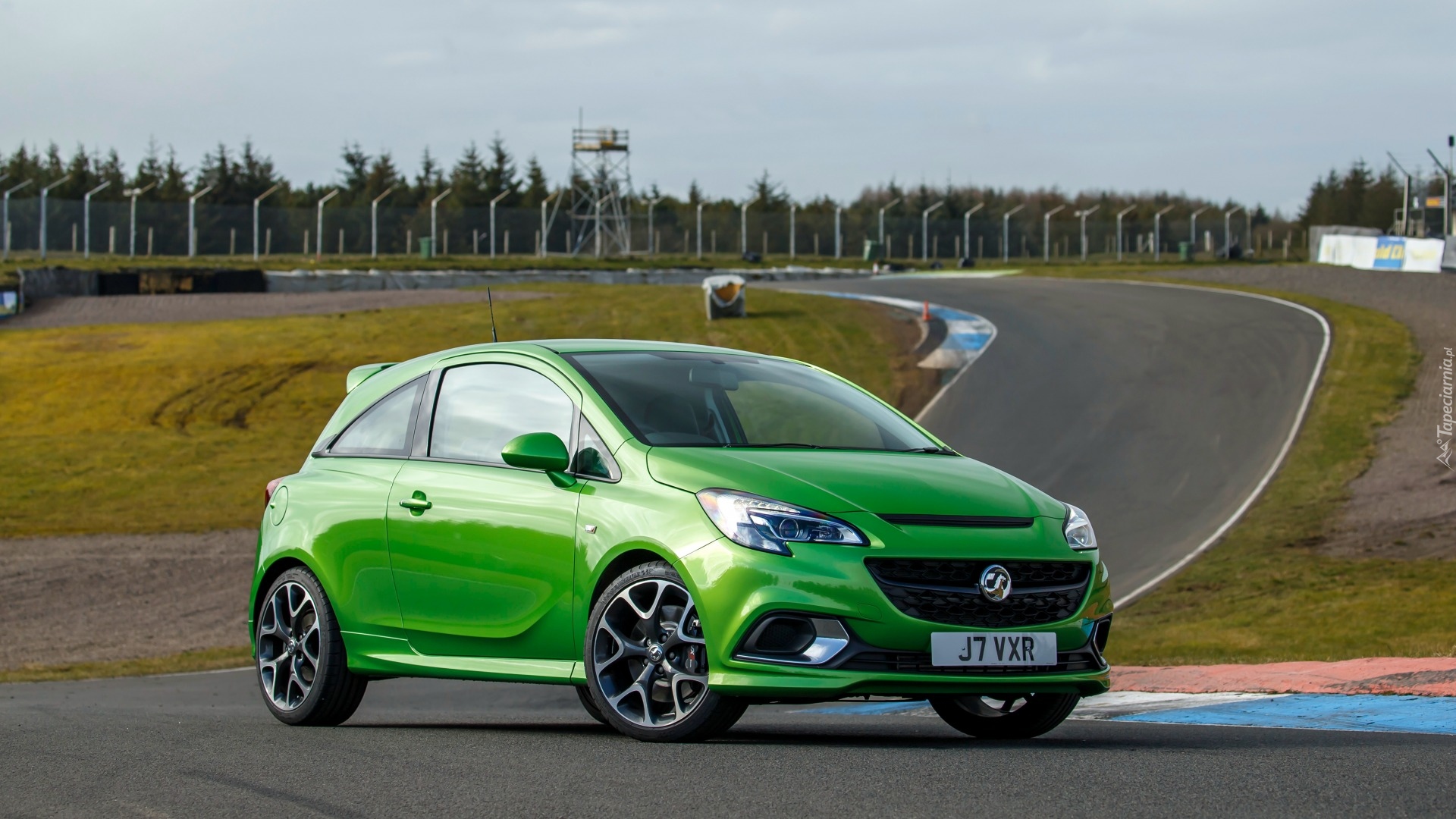 Zielony, Opel Corsa Vauxhall VXR, 2015