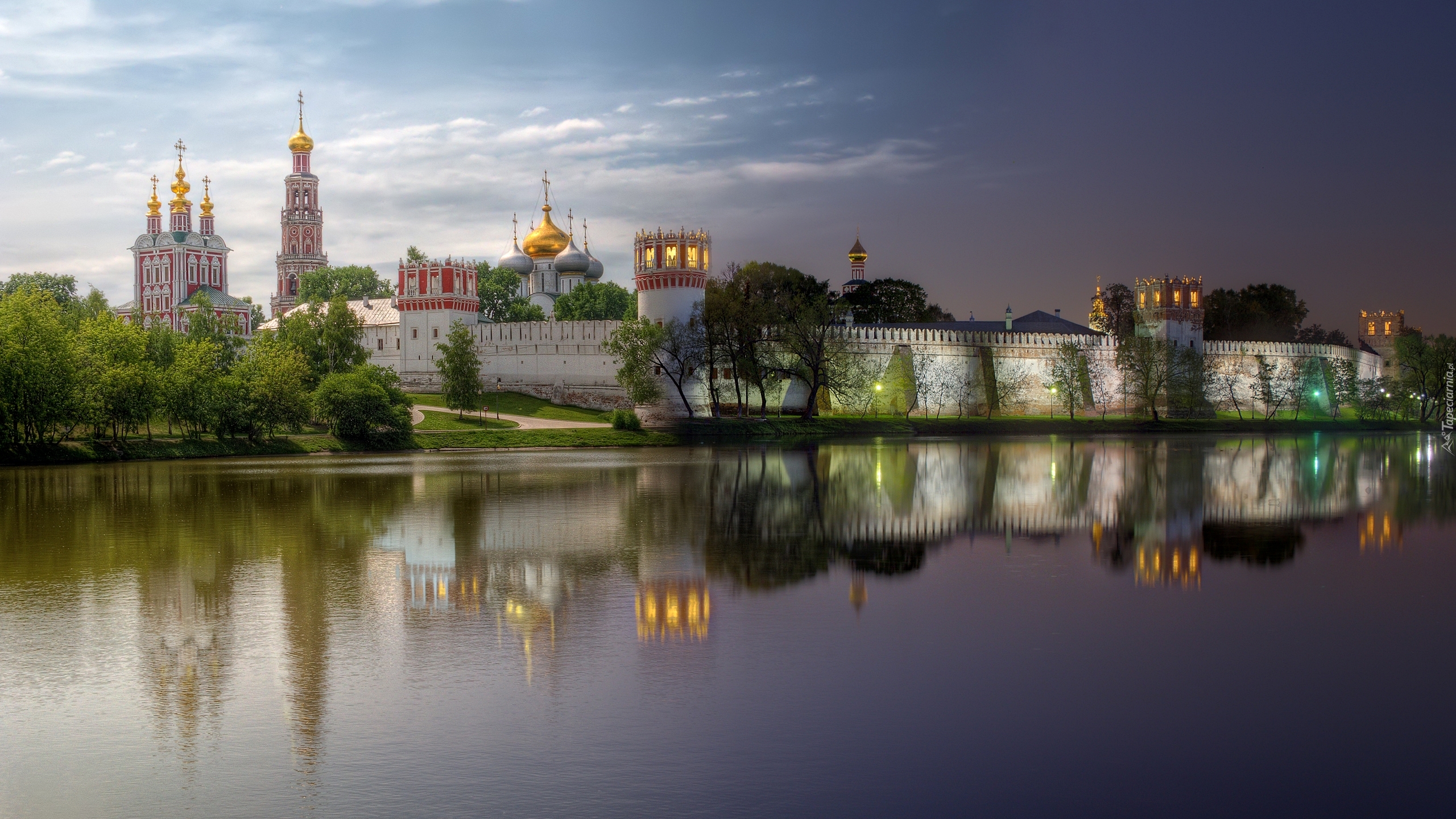 Rosja, Moskwa, Klasztor, Muzeum, Monaster Nowodziewiczy, Rzeka Moskwa, Kościół