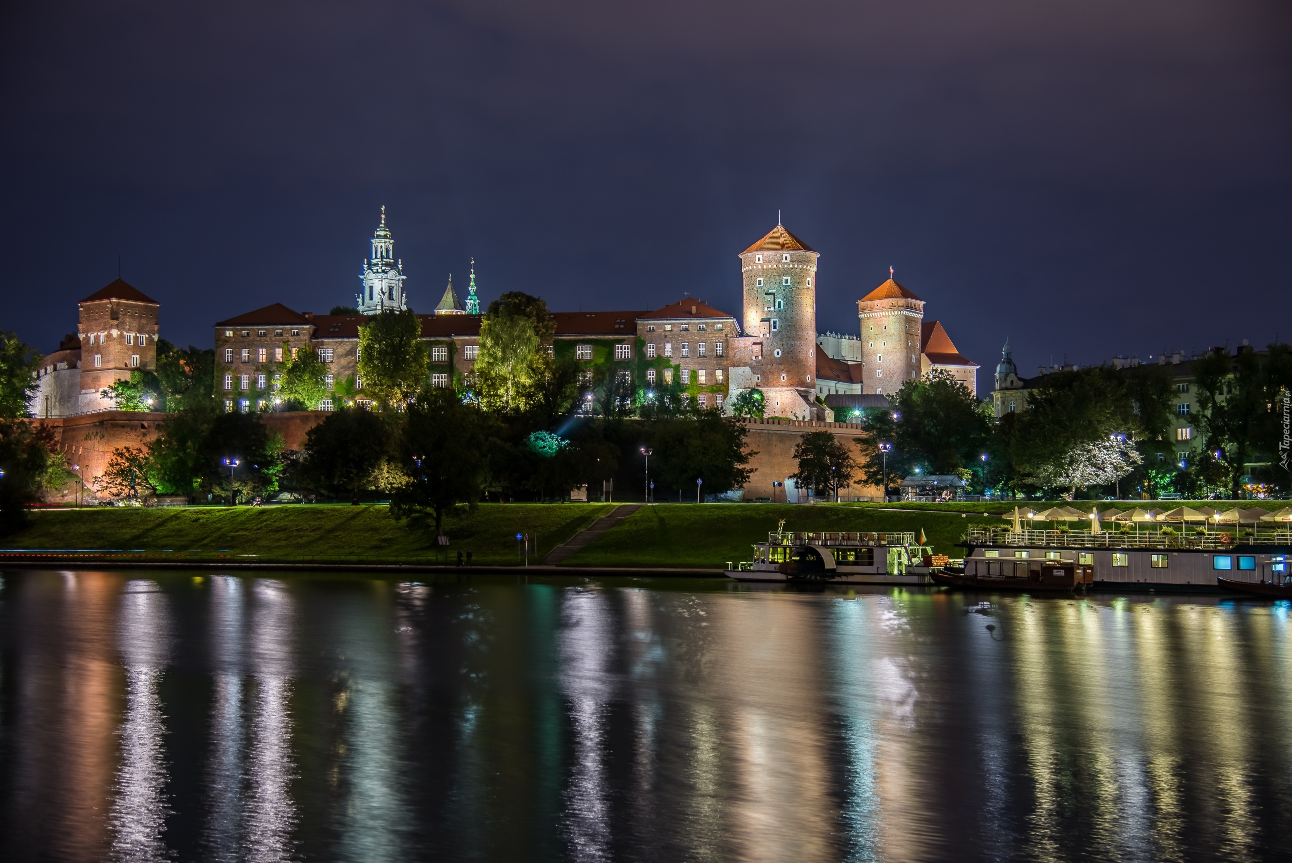 Polska, Kraków, Zamek Królewski na Wawelu, Rzeka Wisła