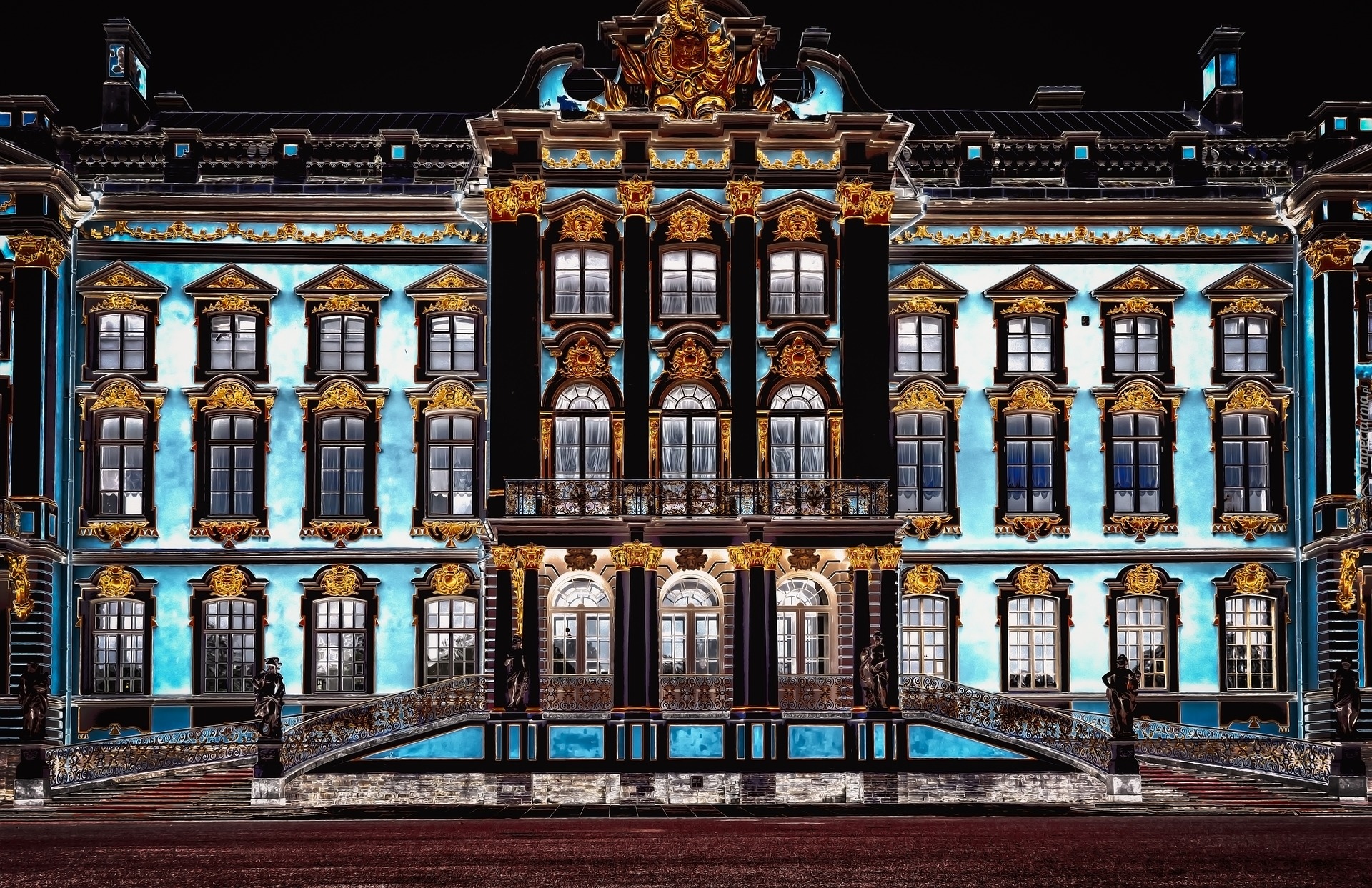 Pałac Katarzyny, Carskie Sioło, Petersburg, Rosja