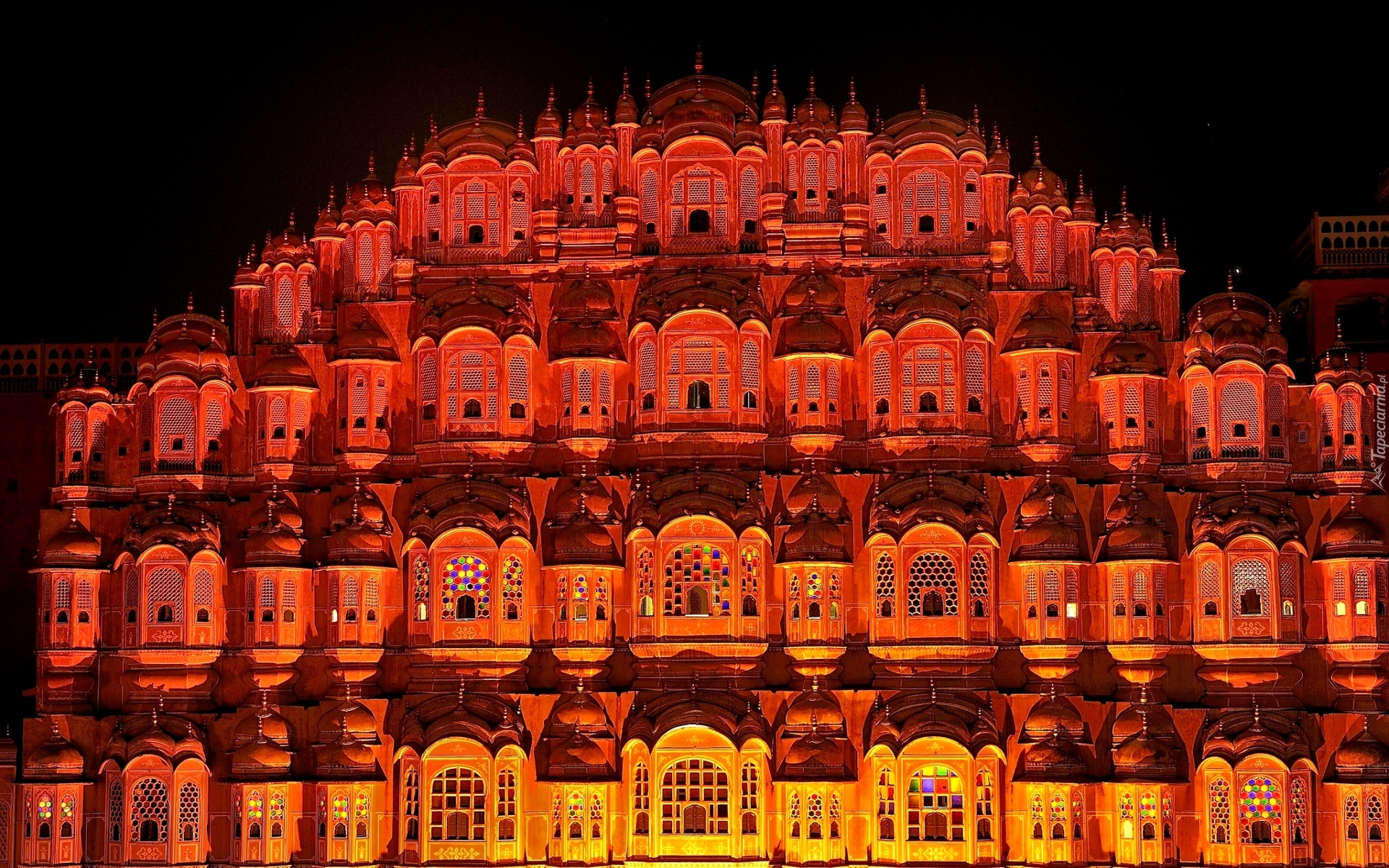 Indie, Jaipur, Hawa Mahal, Pałac Wiatrów