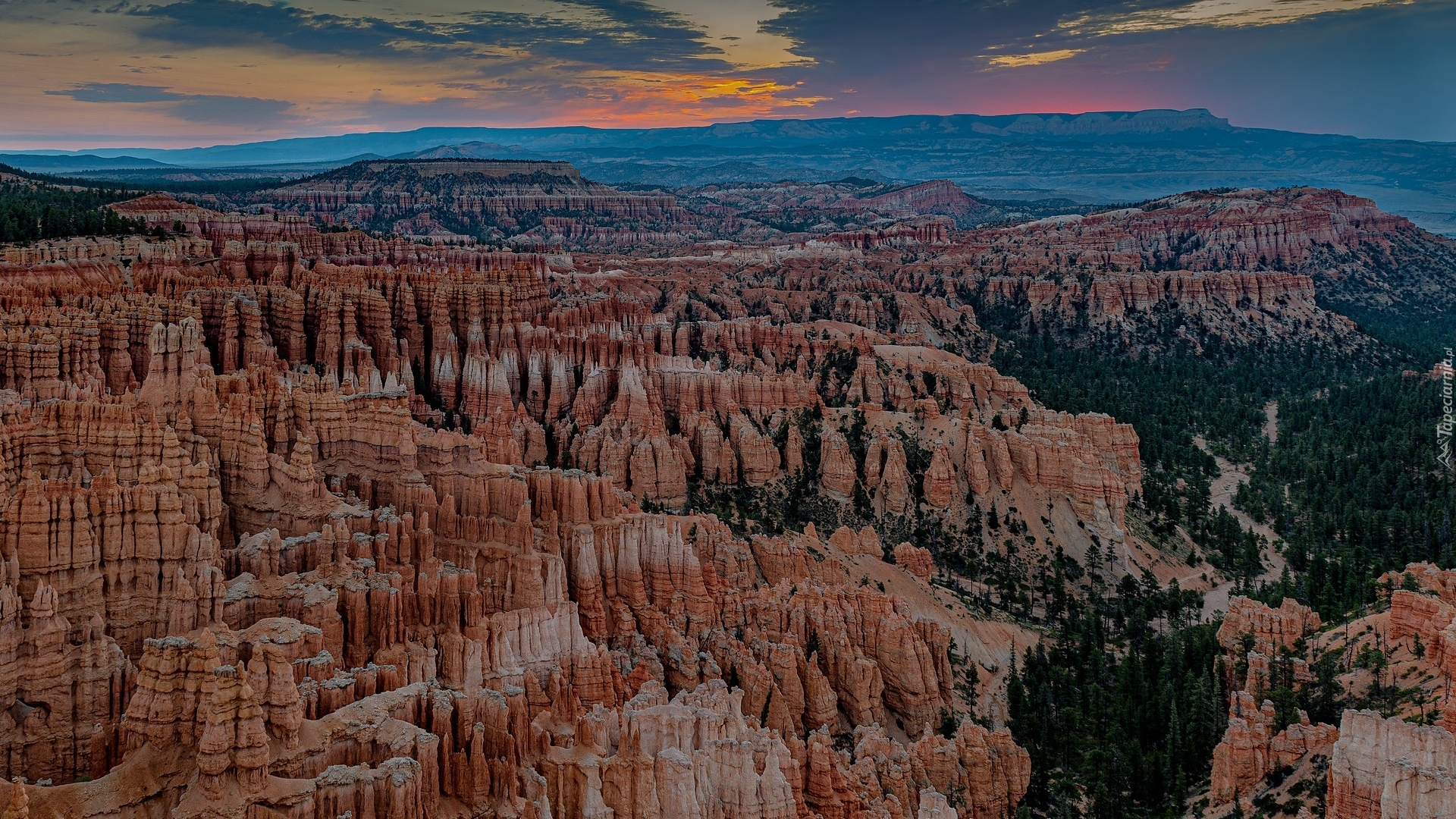 Góry, Skały, Bryce Canyon, Park Narodowy Bryce Canyon, Utah, Stany Zjednoczone