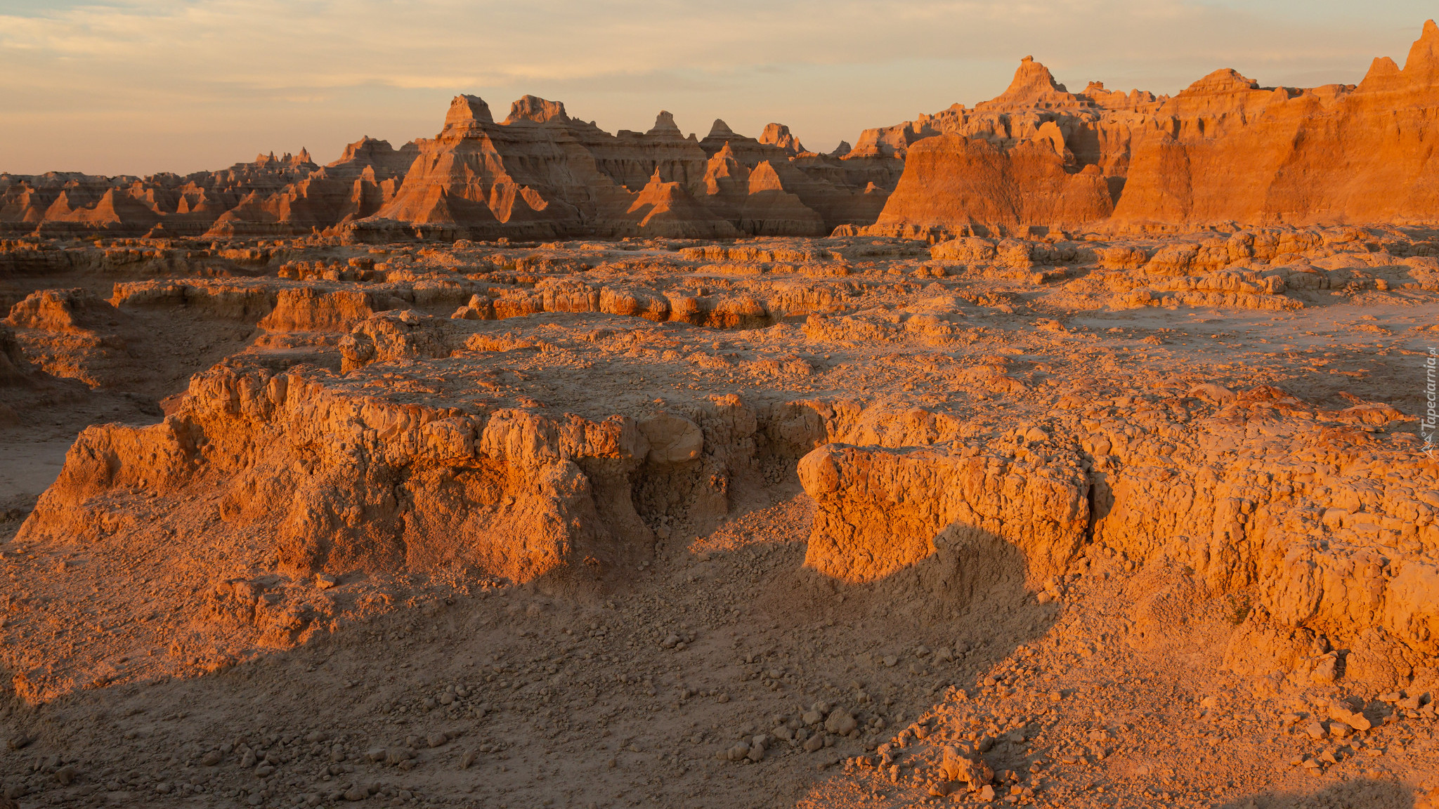 Park Narodowy Badlands, Góry, Skały, Dakota Południowa, Stany Zjednoczone