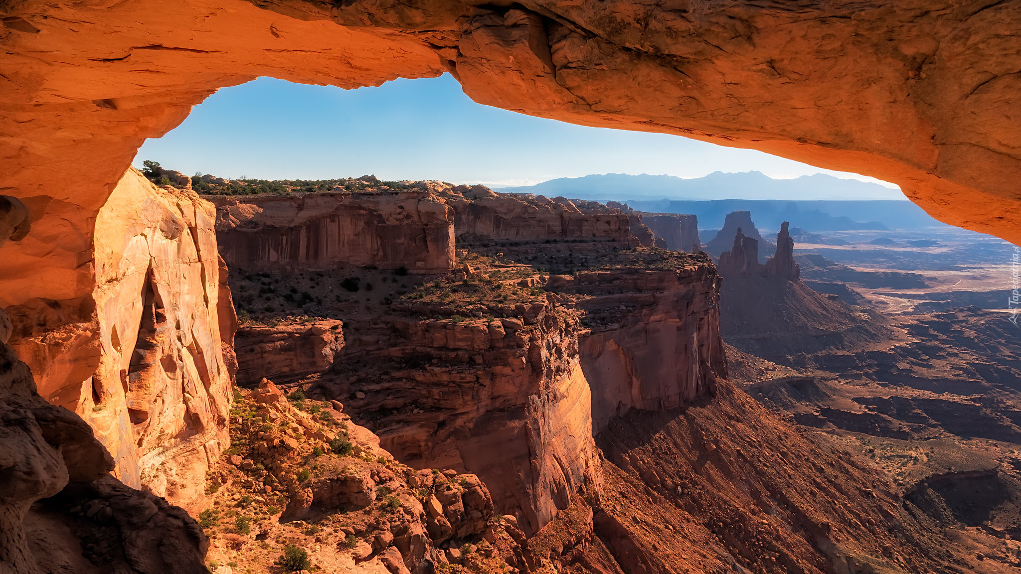 Skały, Łuk, Kanion, Park Narodowy Canyonlands, Stan Utah, Stany Zjednoczone