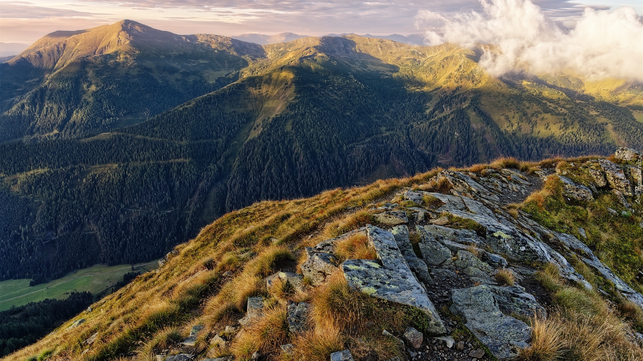 Góry, Alpy, Skały, Pasmo górskie, Niskie Taury, Rottenmanner und Wolzer Tauern, Styria, Austria