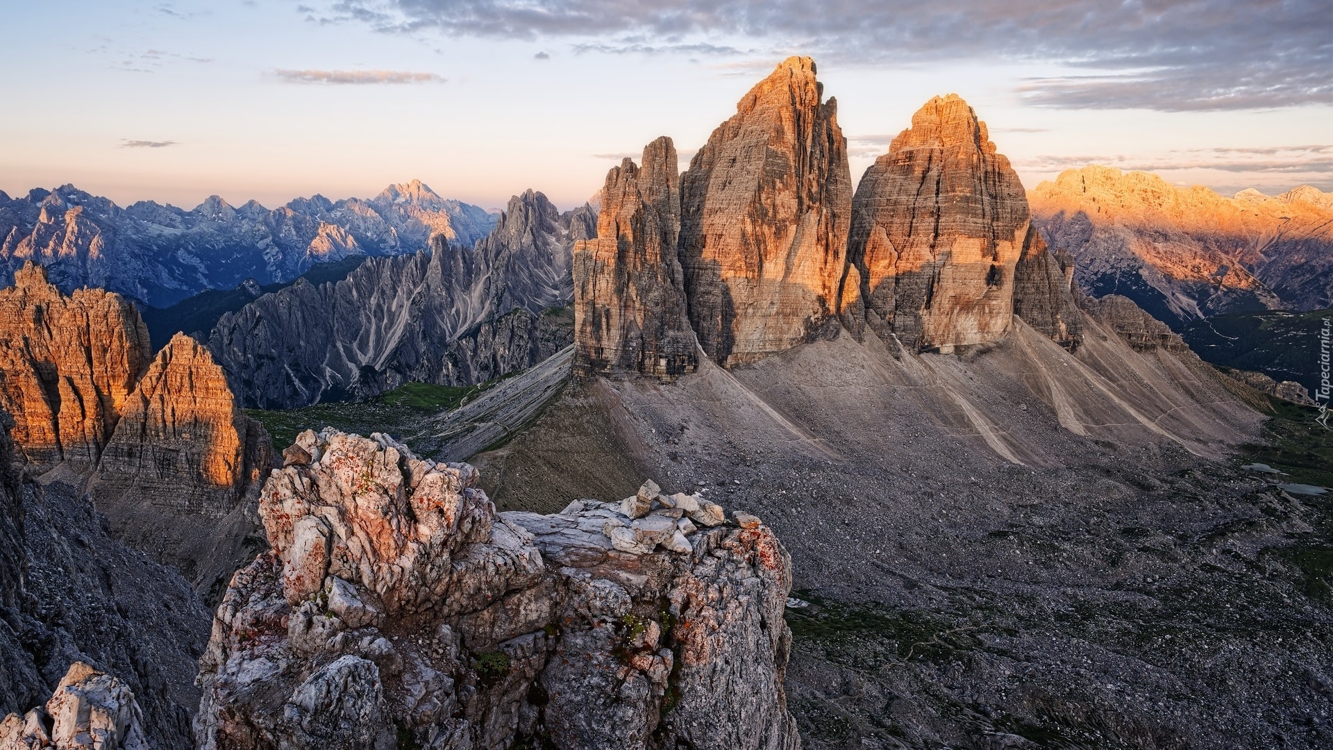 Skały, Góry, Tre Cime di Lavaredo, Włochy
