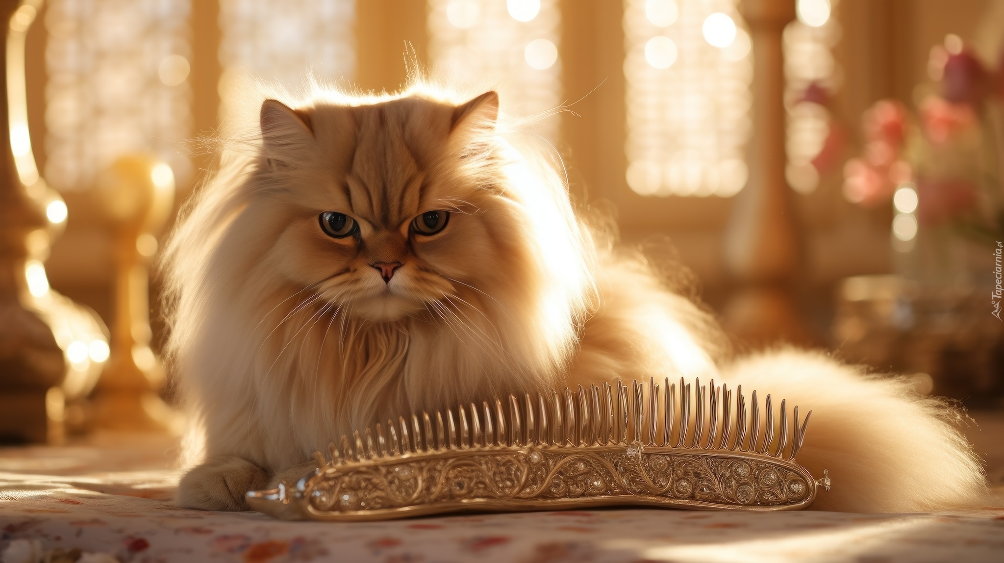 Kot perski, Grzebień