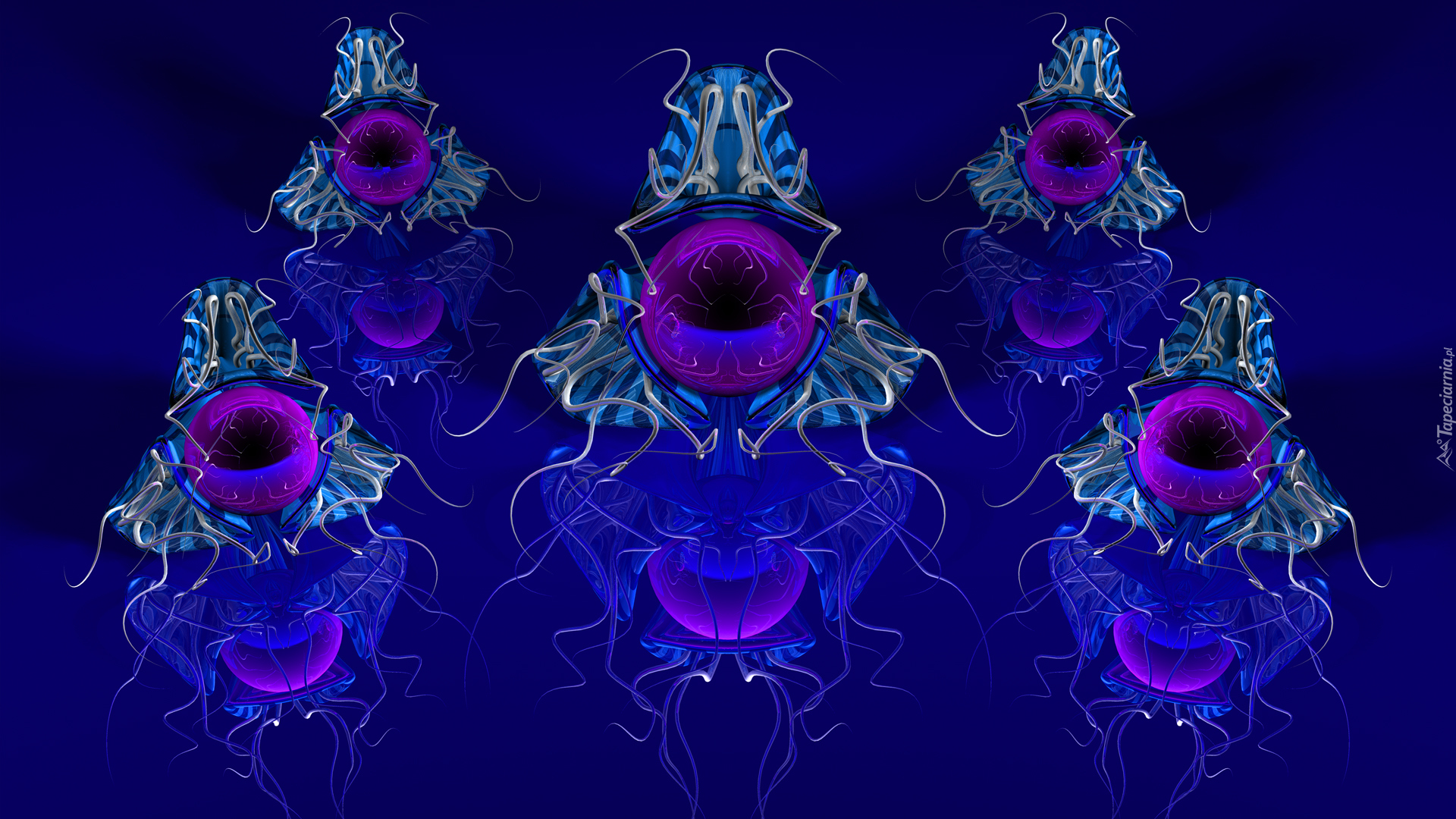 Niebieska, Grafika 3D