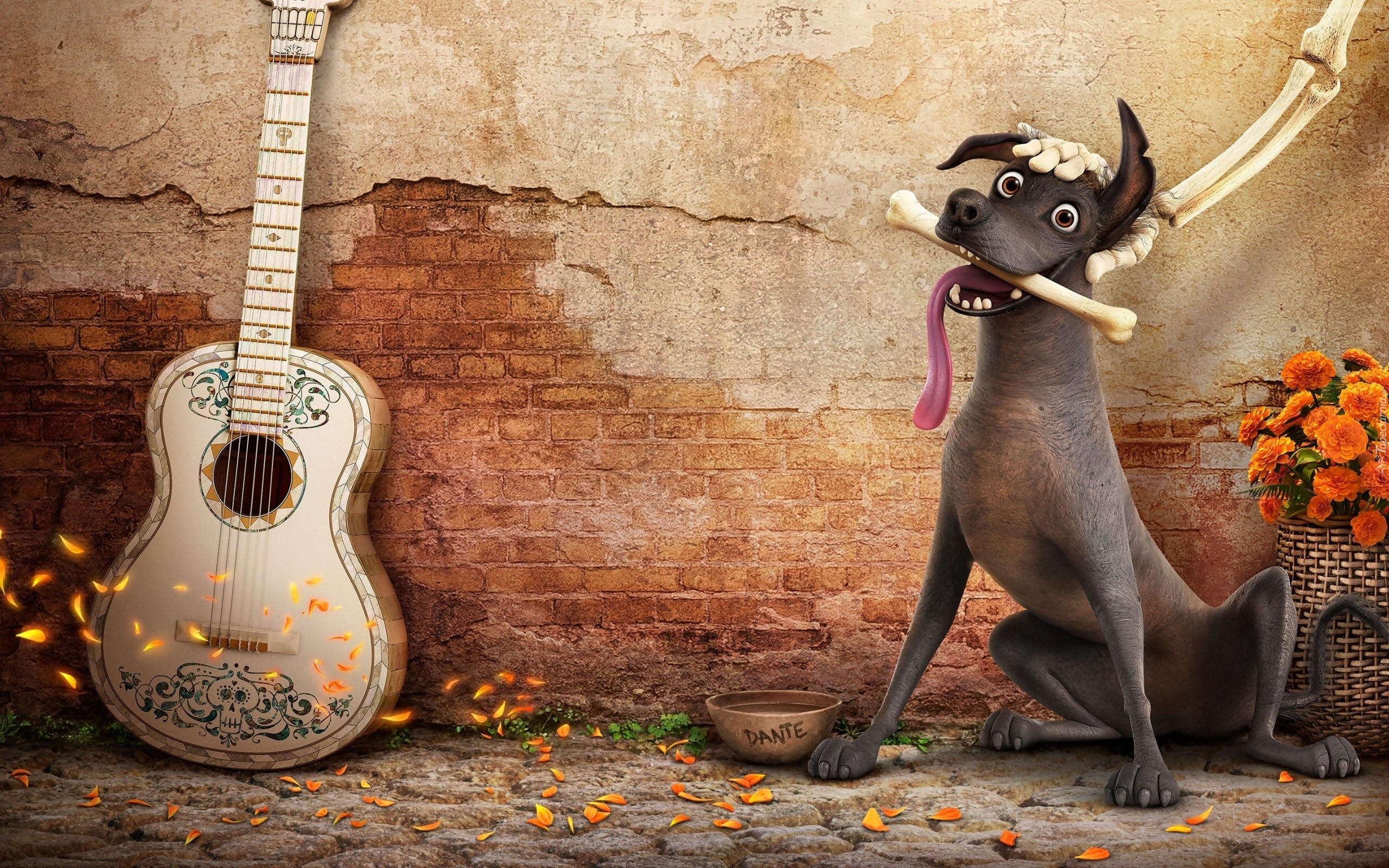 Coco, Film animowany, Pies Dante, Gitara