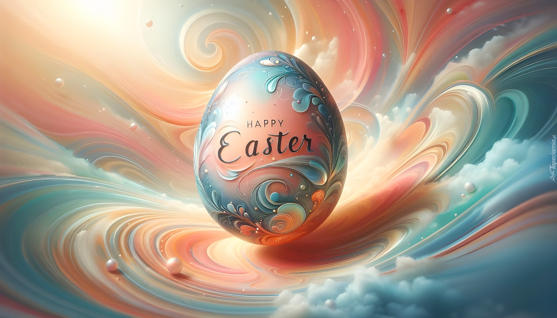 Wielkanoc, Jajko, Pastelowe, Pisanka, Napis, Grafika