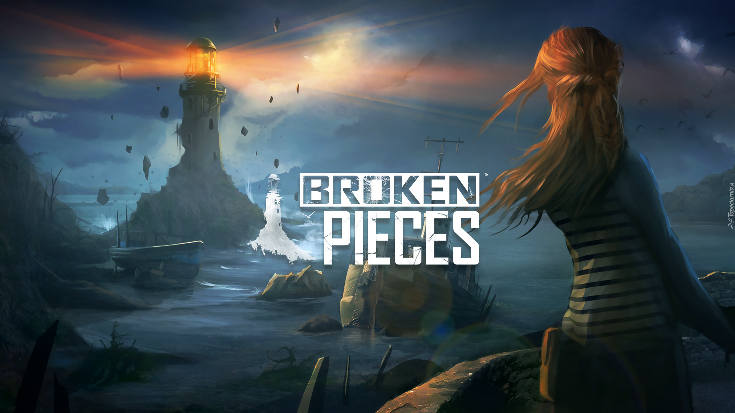 Gra, Broken Pieces, Kobieta, Latarnia