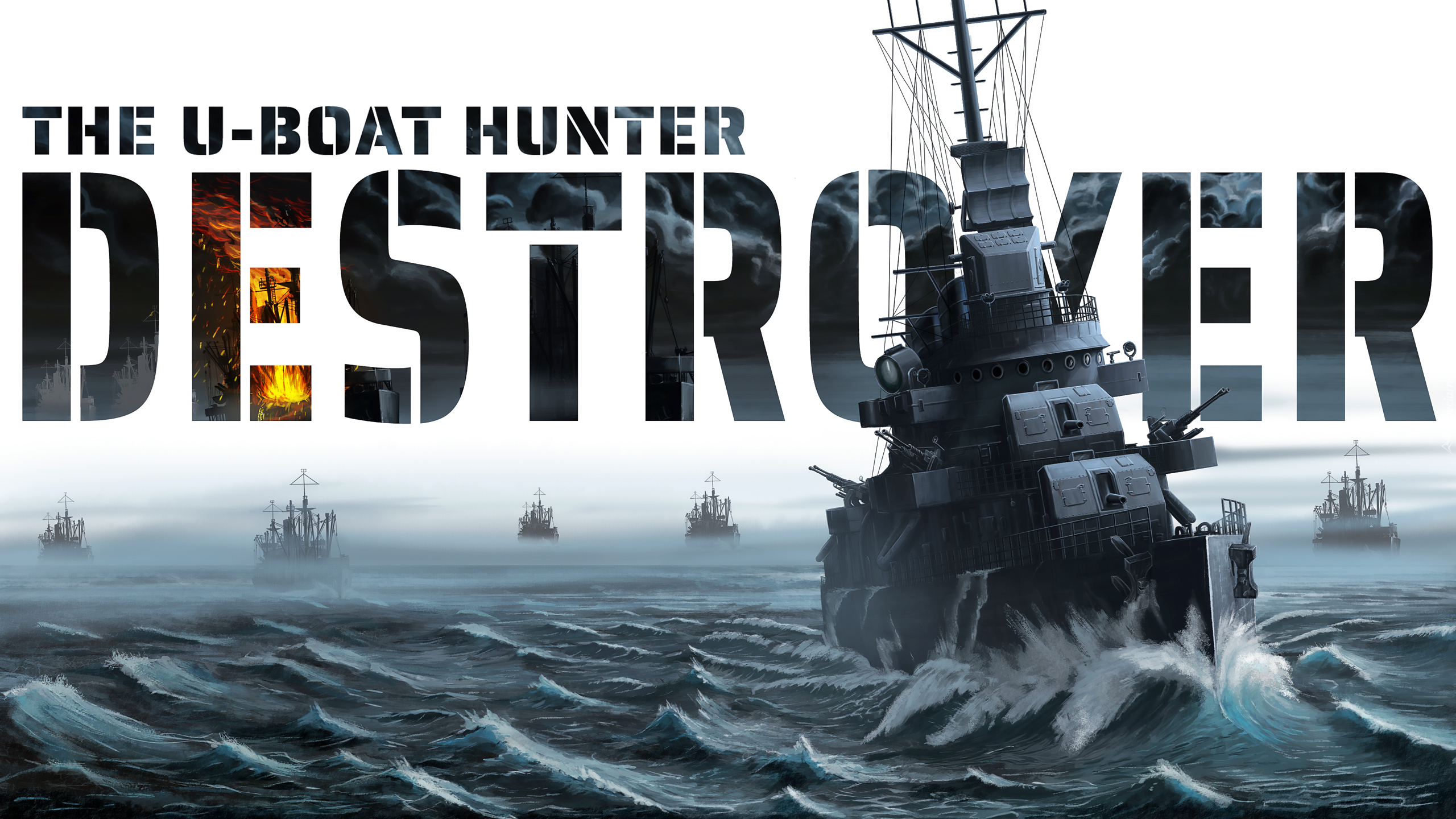 Gra, Destroyer The UBoat Hunter, Niszczyciel, Okręty, Plakat