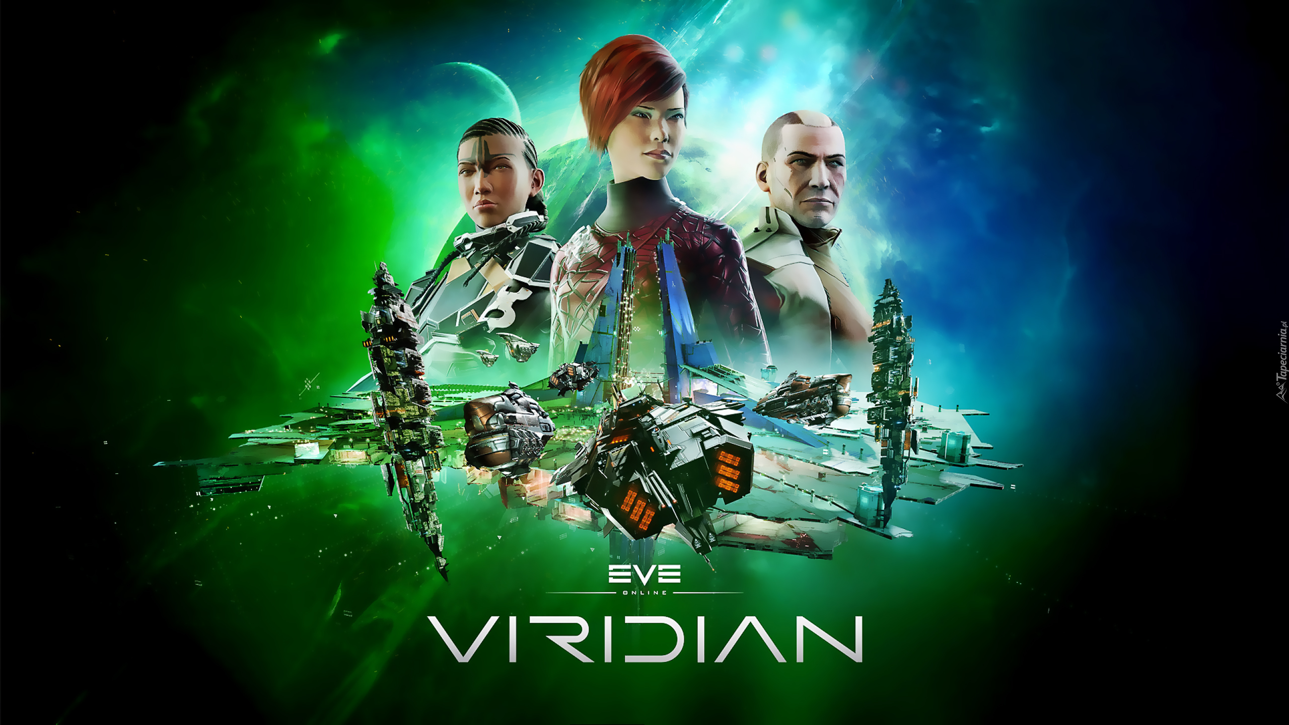 Gra, EVE Online Viridian, Postacie, Kosmos, Statki kosmiczne, Plakat