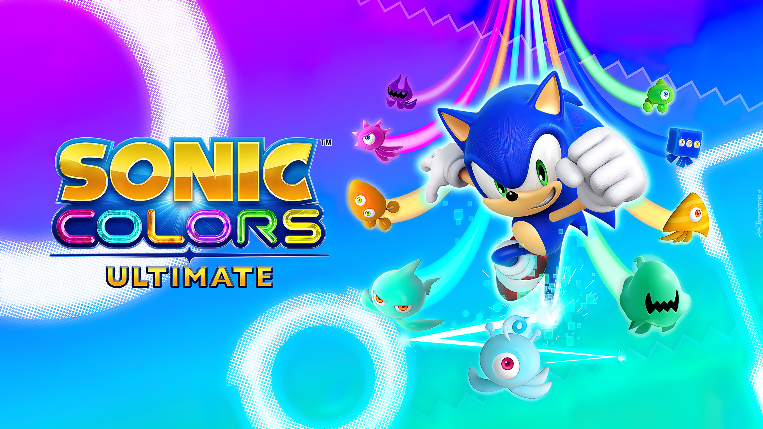 Gra, Sonic Colors Ultimate, Postać, Sonic, Plakat