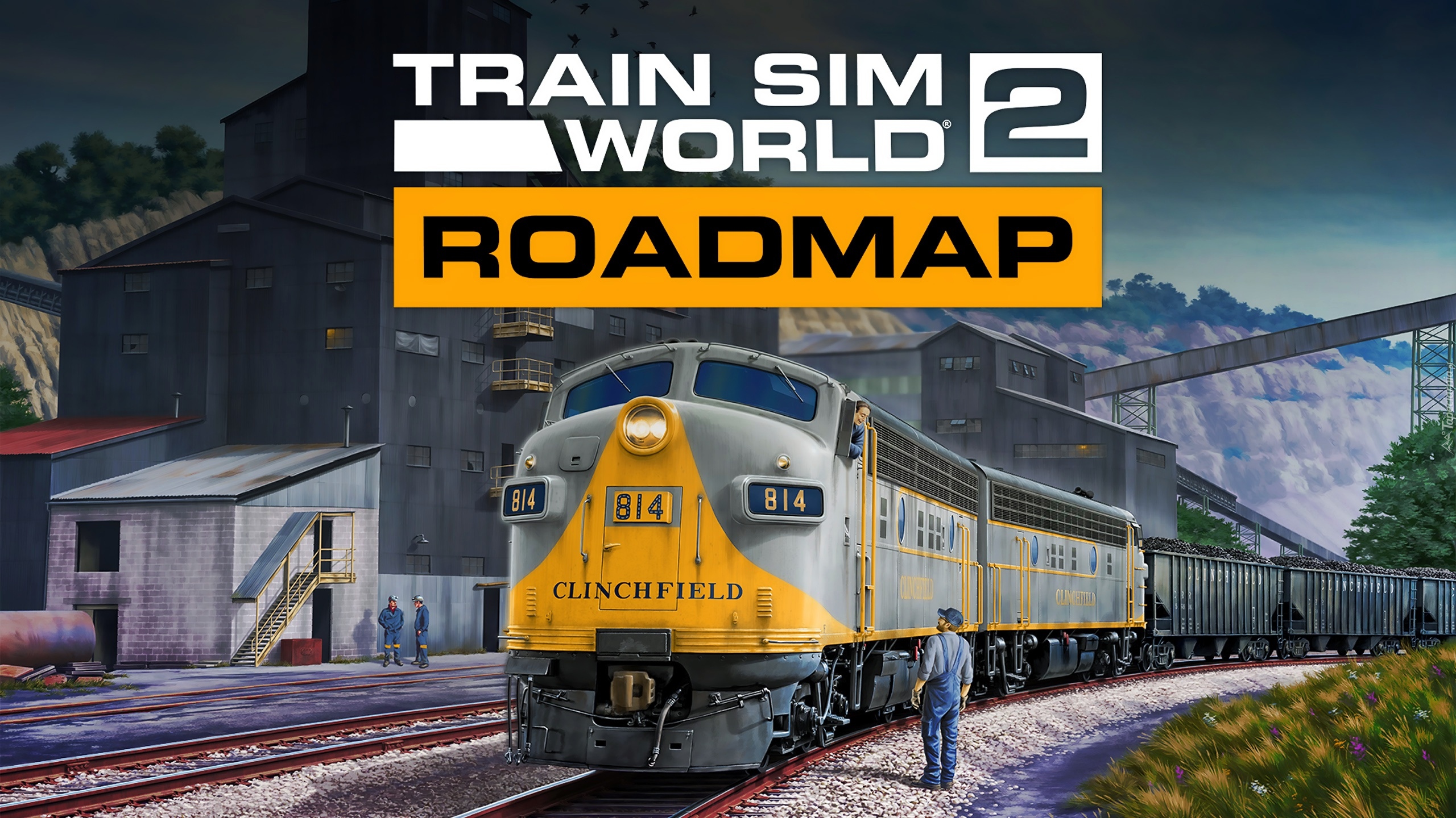 Gra, Train Sim World 2 Roadmap, Pociąg, Towarowy, Stacja, Tory