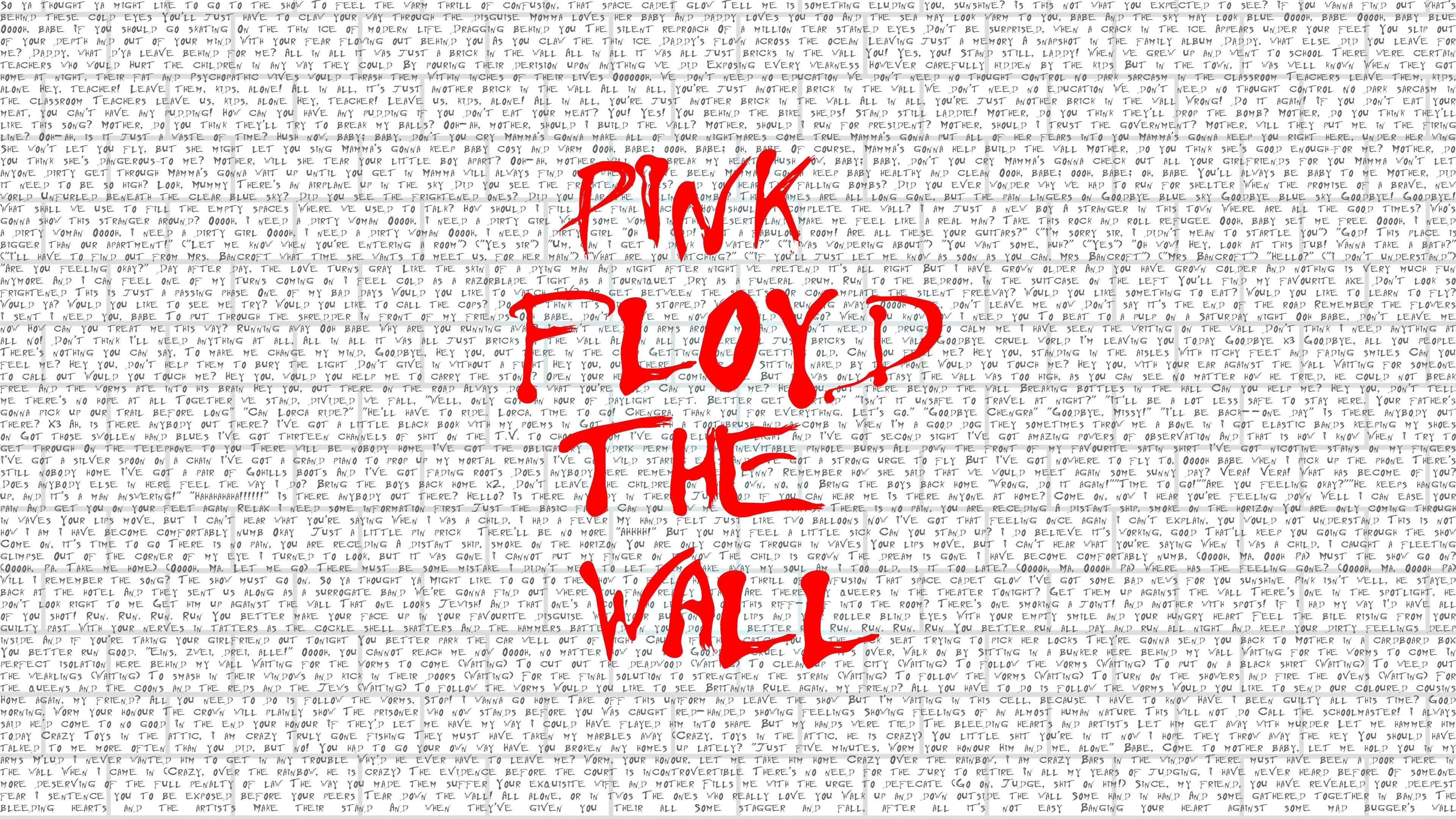 Pink Floyd, The Wall, Płyta, Grafika