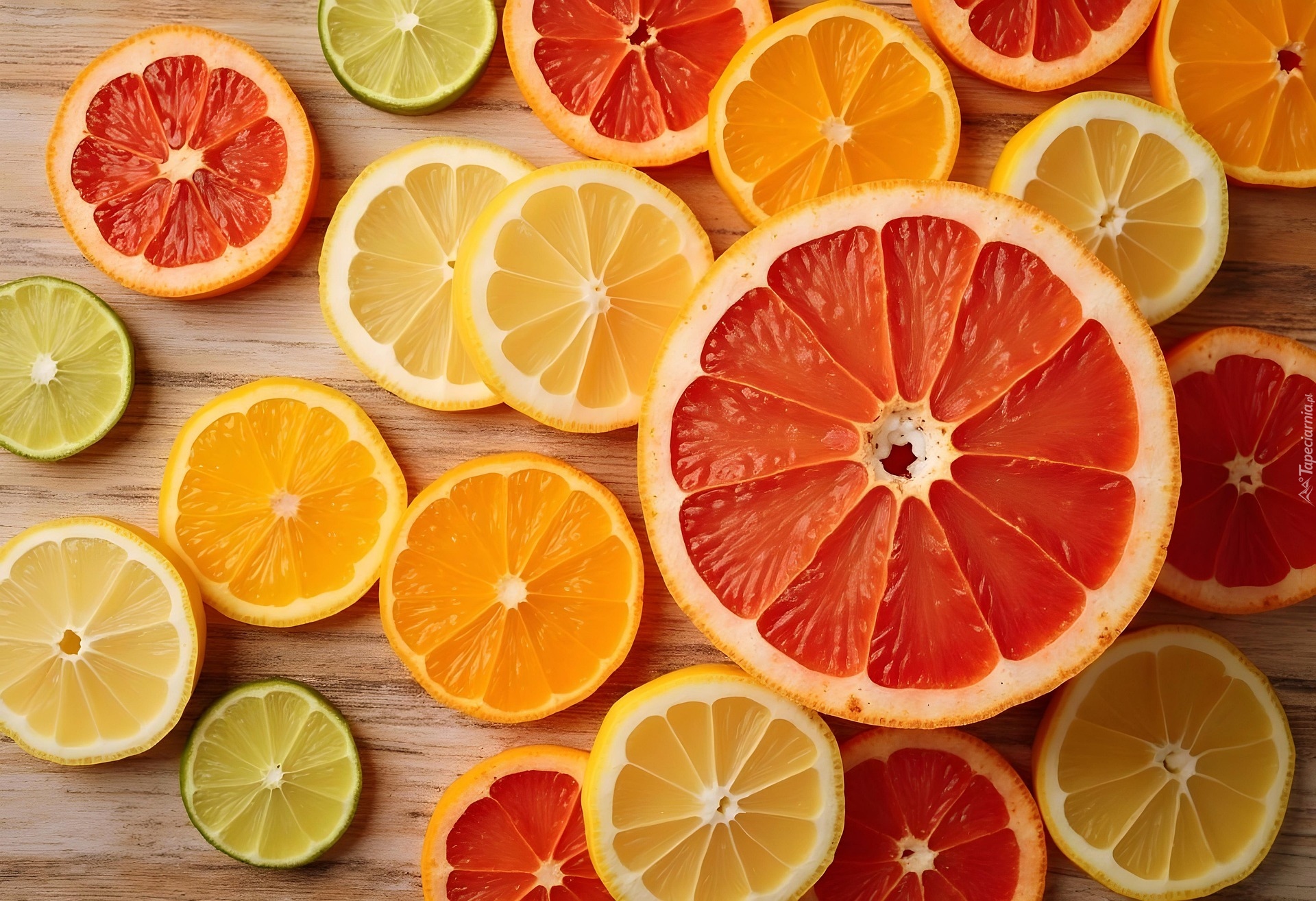 Owoce, Cytrusy, Plastry